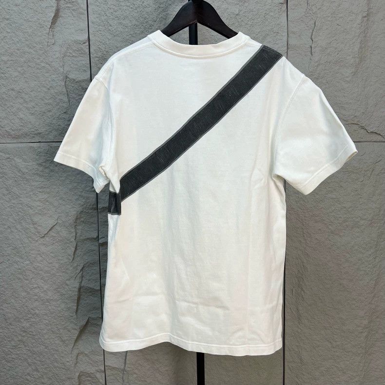 Dior Dior White T-shirt with saddle bag print Size US S / EU 44-46 / 1 - 2 Thumbnail