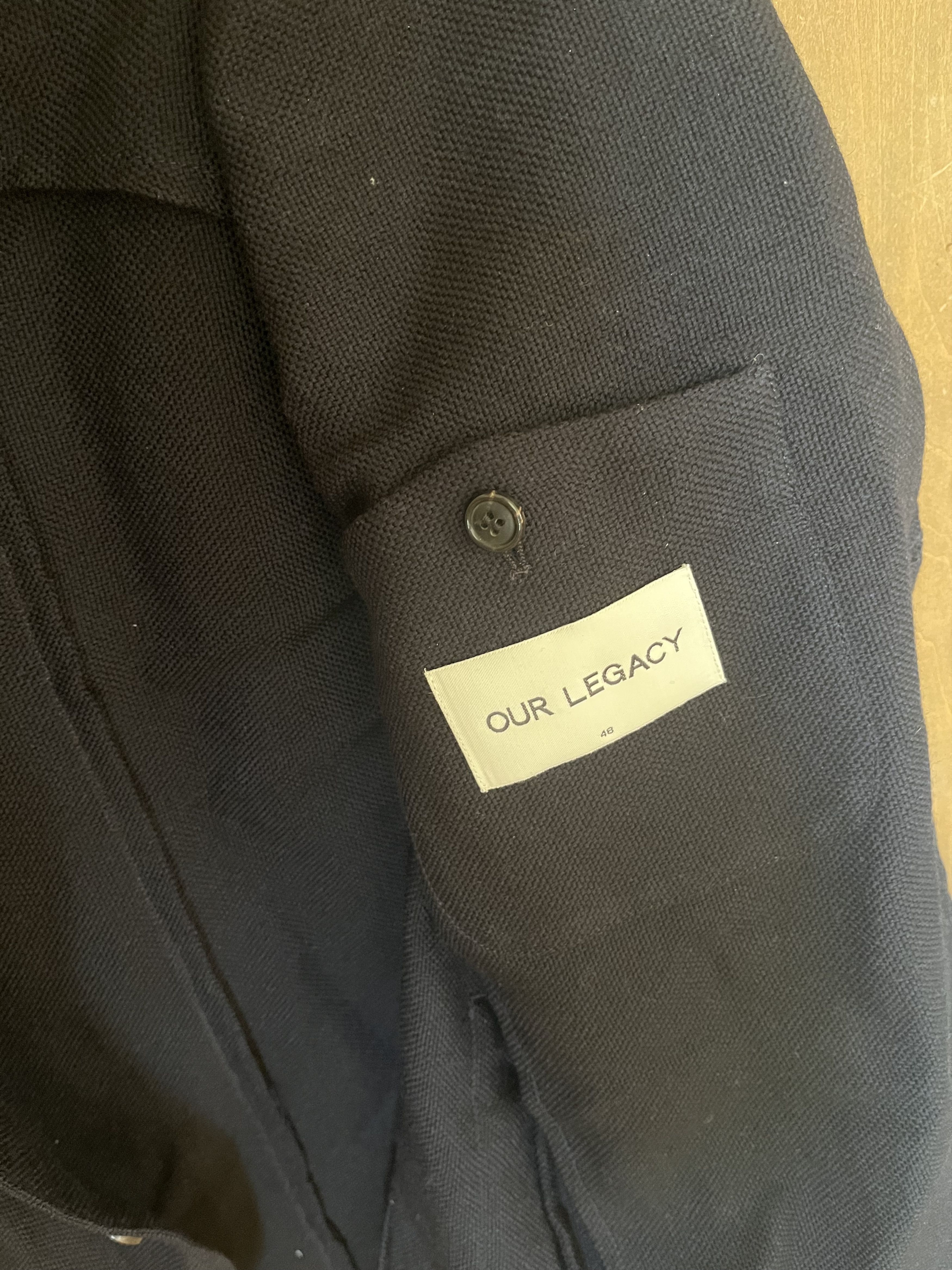 Our Legacy 2B Unconstructed Blazer in Potato Sack Wool from Our Legacy Size 48R - 4 Thumbnail