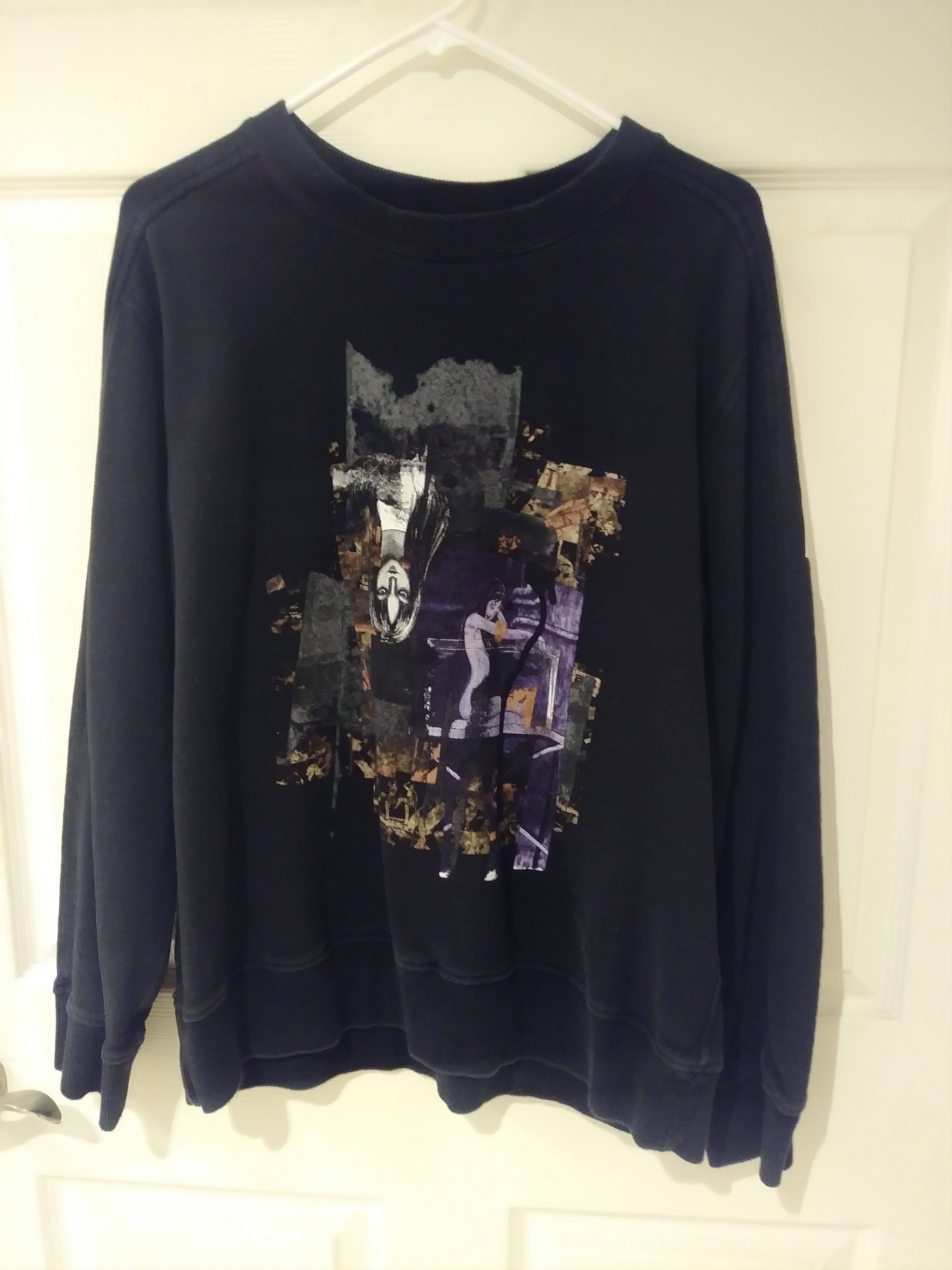 image of Junji Ito X Yohji Yamamoto Tomie Master Collection Sweater in Black, Men's (Size Large)