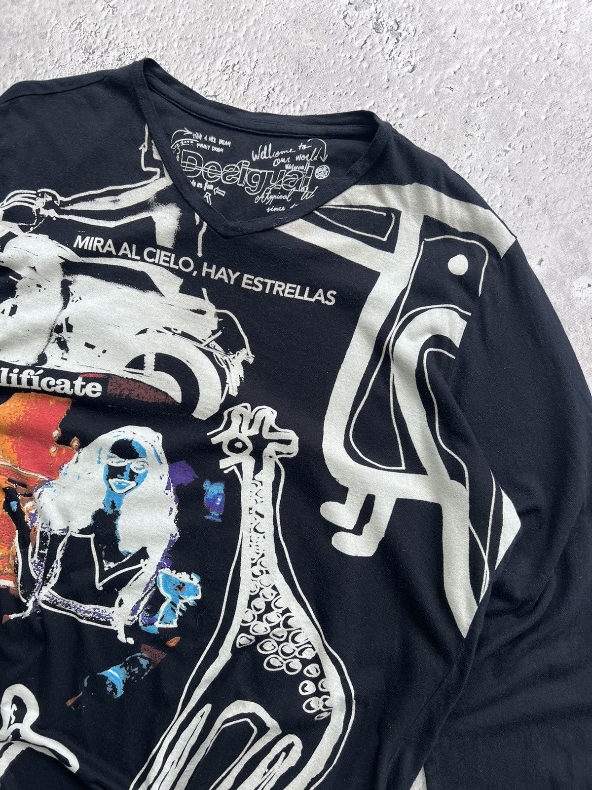 20471120 × Hysteric Glamour × Vintage VTG ED HARDY STYLE Y2K OVER PRINT LONG SLEEVE T-SHIRT Size US L / EU 52-54 / 3 - 4 Thumbnail