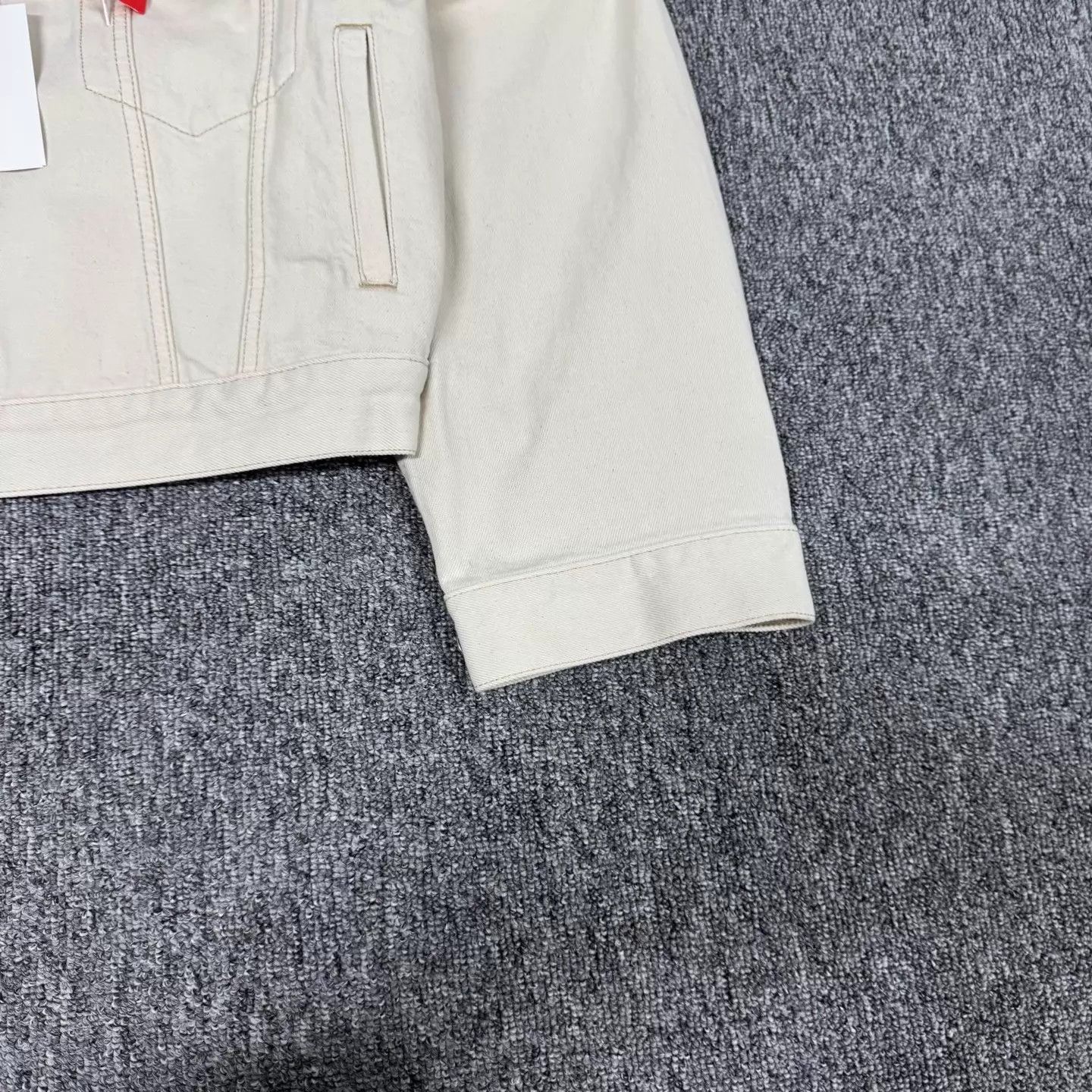 Acne Studios Acne Studios Cream Short Oversized Denim Jacket 34 Size XS / US 0-2 / IT 36-38 - 3 Thumbnail