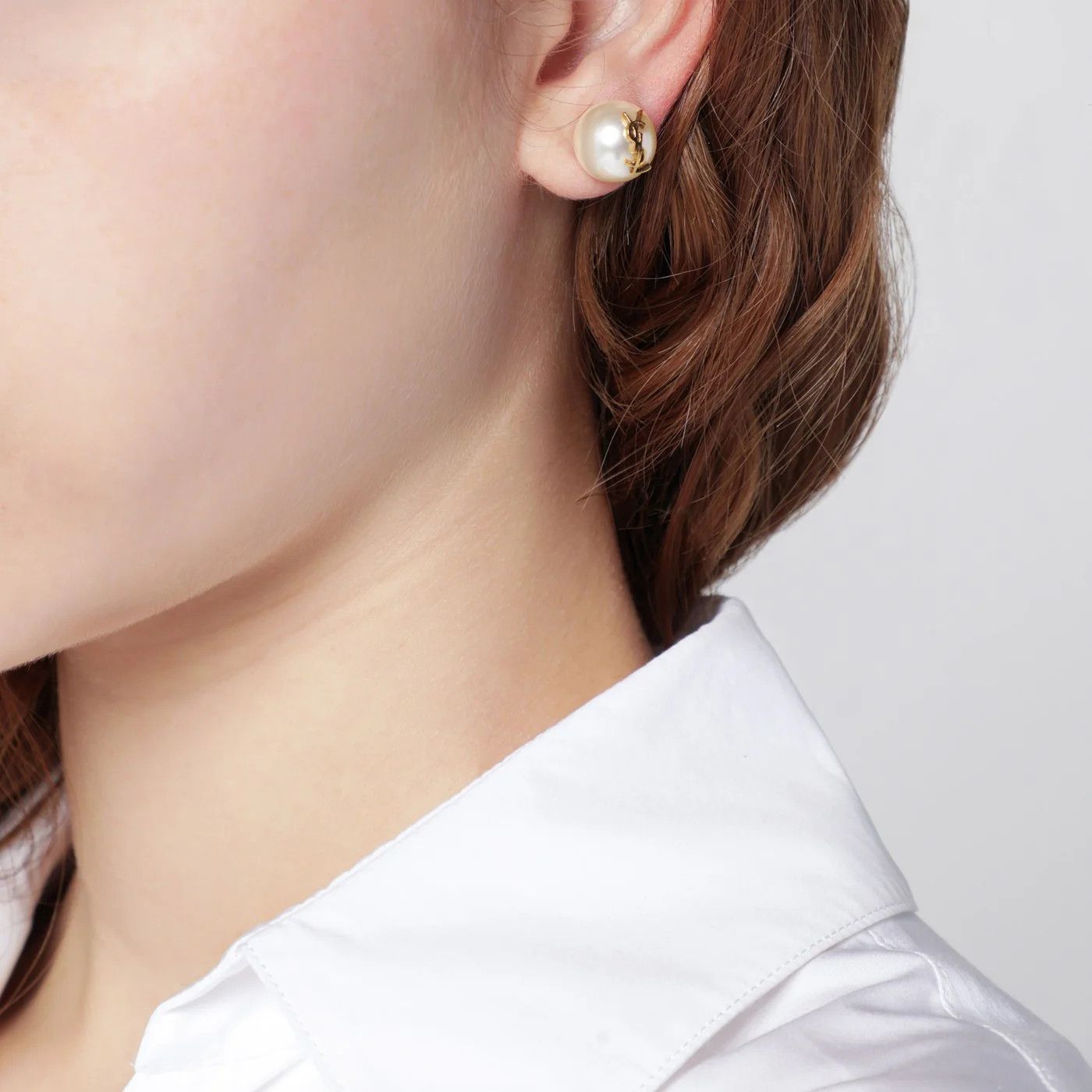 Saint Laurent Paris o1d2blof0526 Size: OS / Earrings With Pearl and Cassandre Size ONE SIZE - 2 Thumbnail