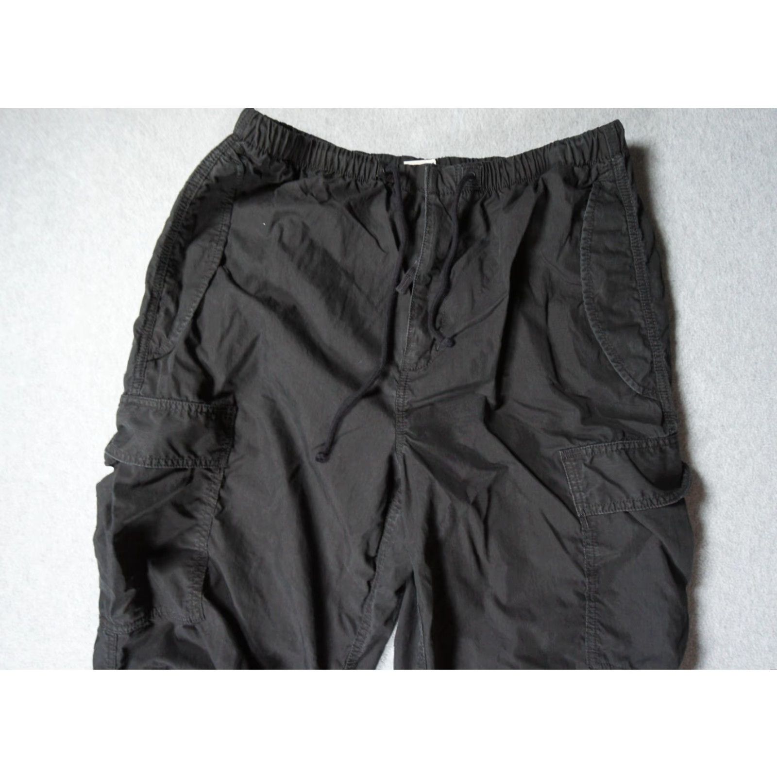 TNA TNA Pants Womens Large Black Cargo Parachute Utility Streetwear Casual Size 36" / US 14 / IT 50 - 2 Thumbnail