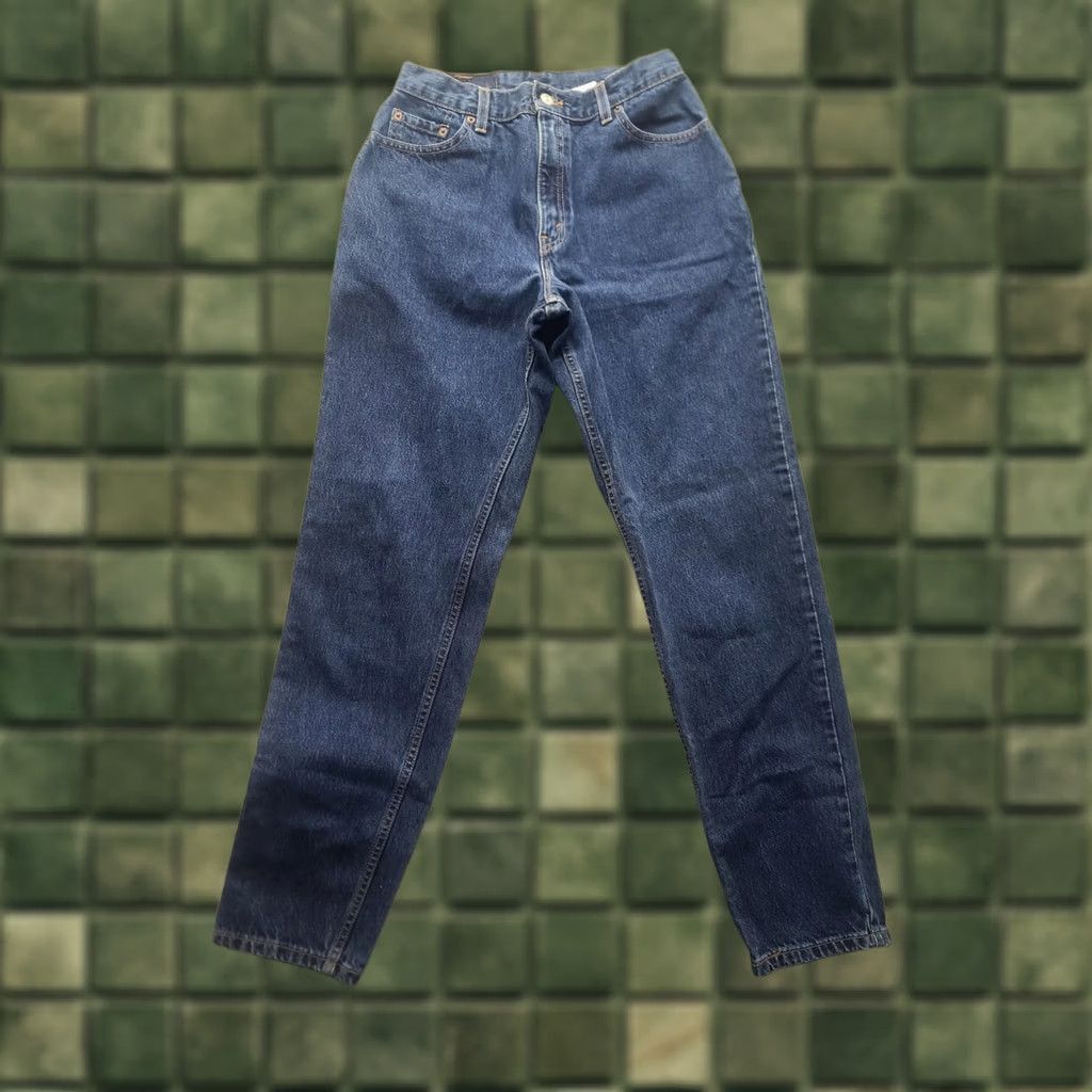 Levi's VINTAGE Levi's 550 Jeans Womens 12 Long 26x32 Relaxed Tapered Denim Blue 90s USA Women's Jeans Size 34" / US 12 / IT 48 - 1 Thumbnail