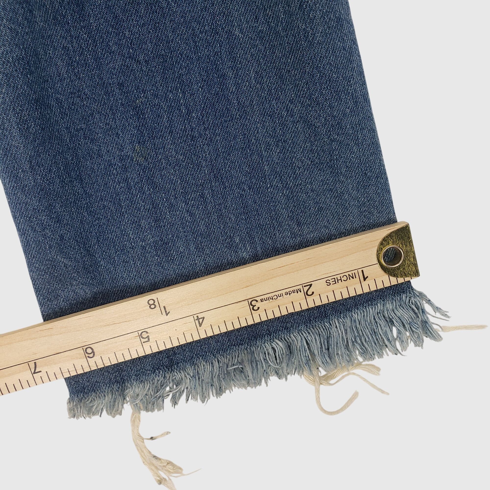 Zara ZARA Distressed Denim Jacket With Frayed Hem & Rips Womens X Size XS / US 0-2 / IT 36-38 - 12 Thumbnail