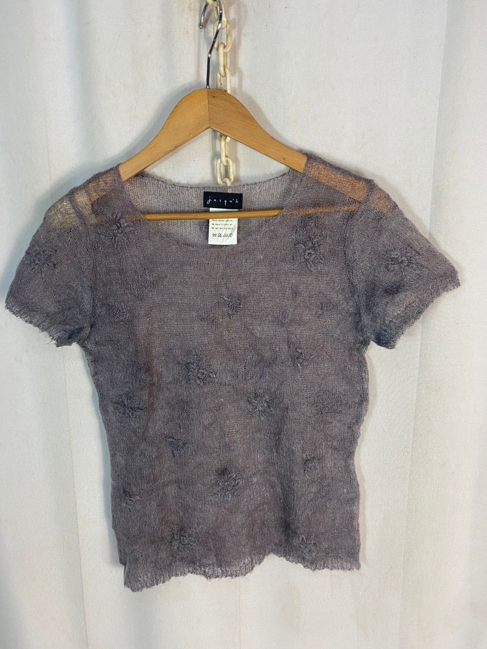 Japanese Brand Jusquà wool blouse shirt Size S / US 4 / IT 40 - 3 Thumbnail