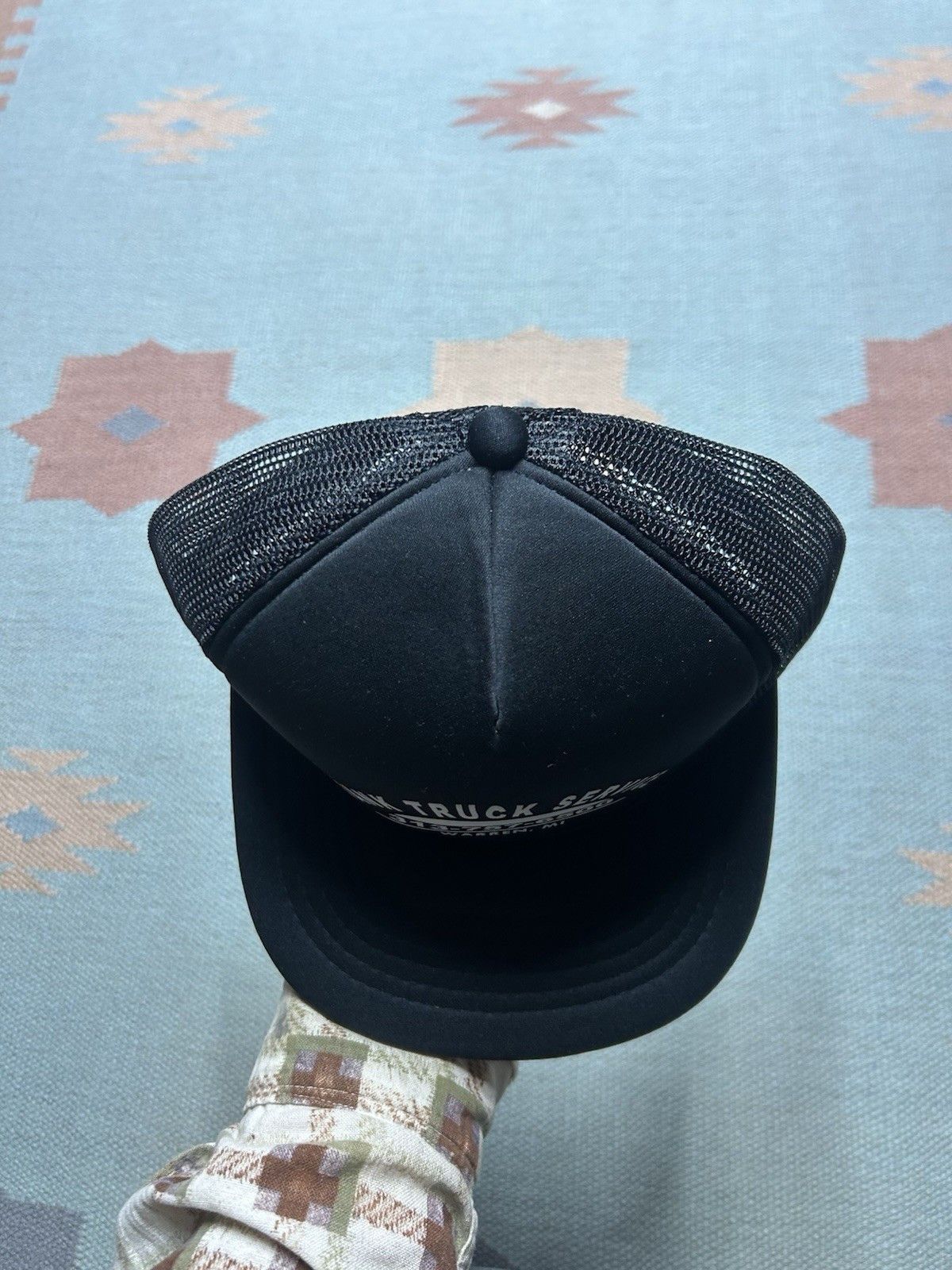 Vintage Vtg trucker hat tank truck service Michigan 313 adjustable Size ONE SIZE - 3 Thumbnail