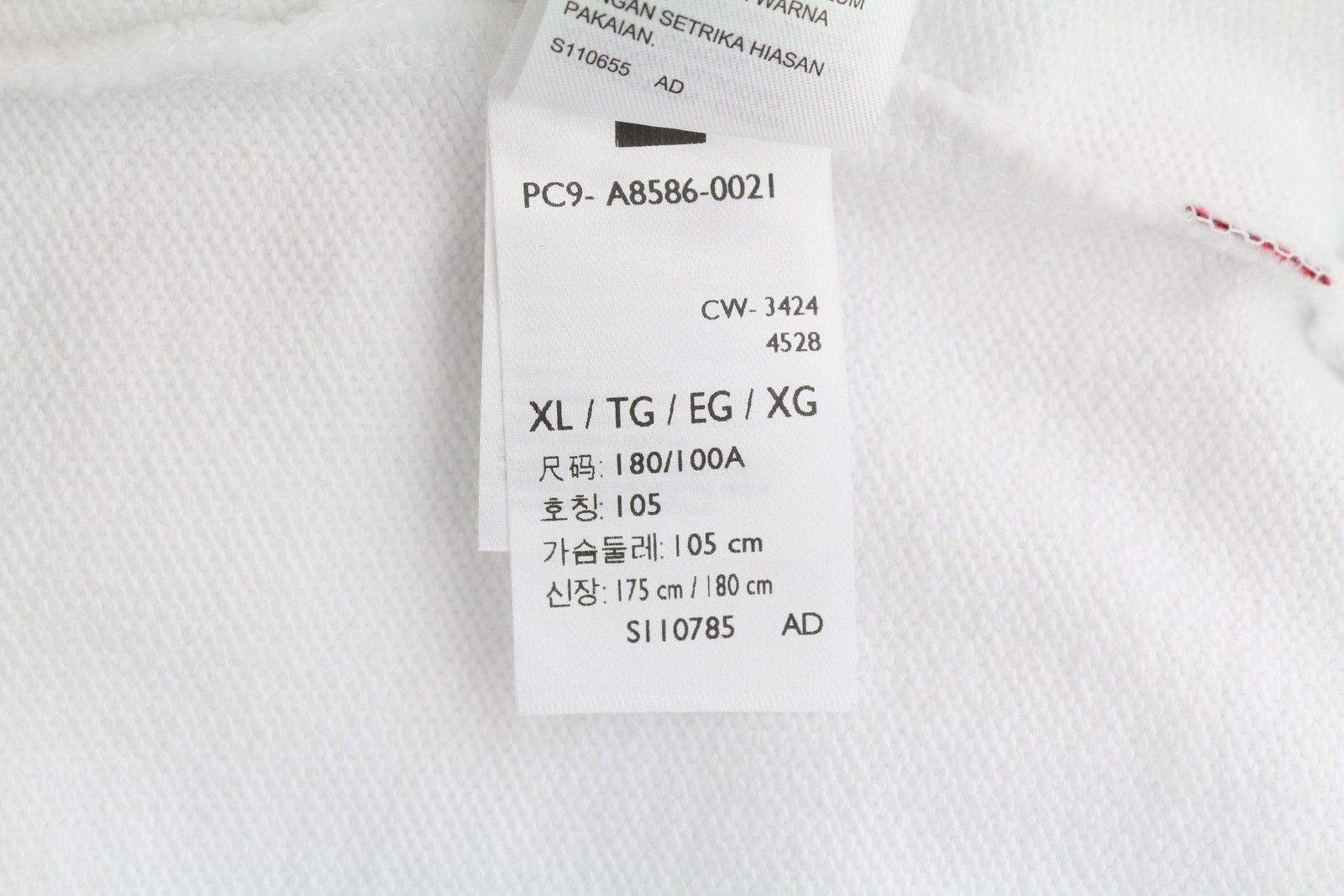 Levi's STANDARD FIT XL White Crew Neck Logo Cotton Pullover 87106 Size US XL / EU 56 / 4 - 10 Thumbnail