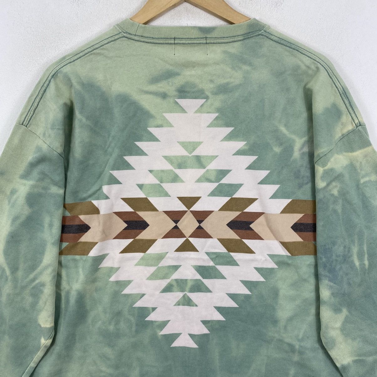 Pendleton Pendleton Japan Harding Back Print Tie Dye L/S Tee Green M Size US M / EU 48-50 / 2 - 6 Thumbnail