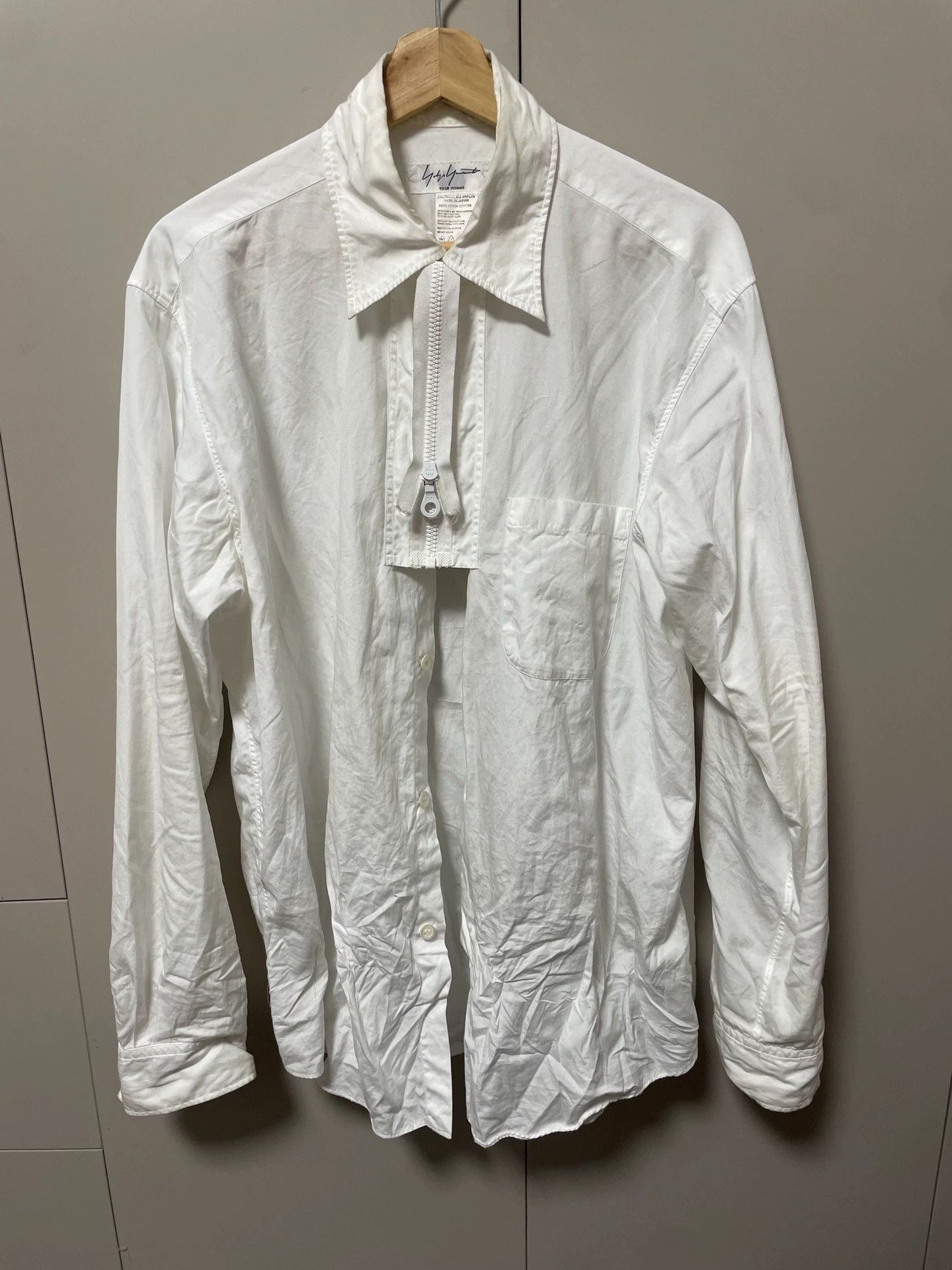 Yohji Yamamoto 1995aw Fixed Tie Show Shirt-2505