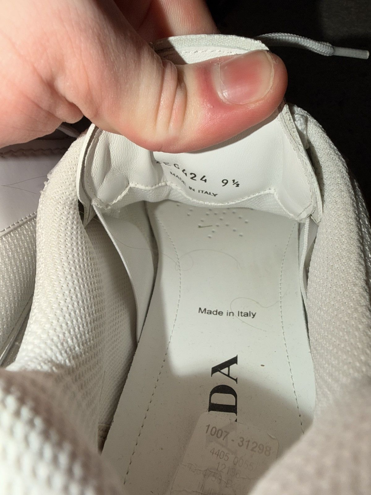 Prada Prada White Leather Shoes 2025 Size US 10.5 / EU 43-44 - 4 Thumbnail