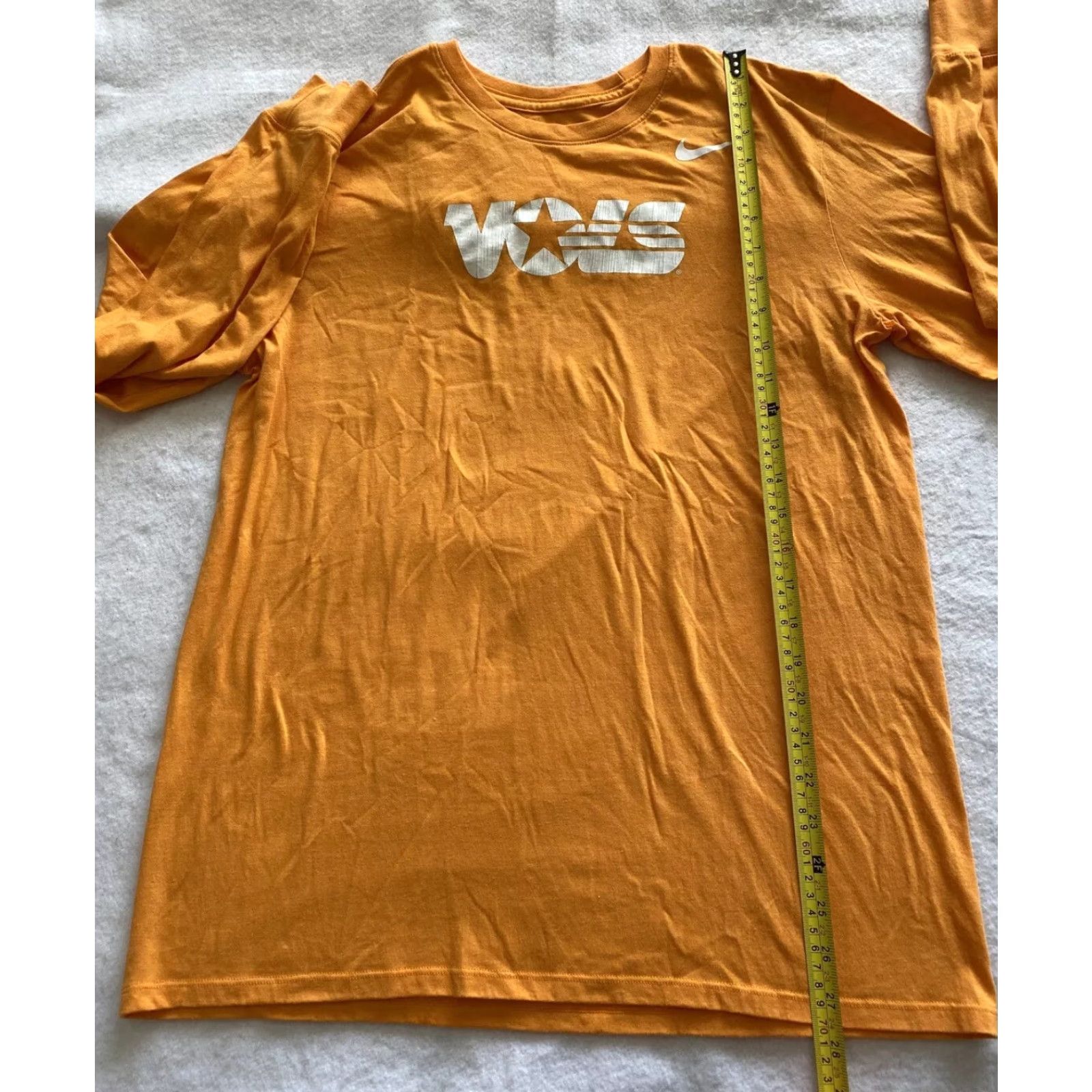 Nike NIKE T Shirt Mens Size L Long Sleeve 18-31 Orange Shirt Mens Long Sleeve Nike 18-31 Size US L / EU 52-54 / 3 - 6 Thumbnail