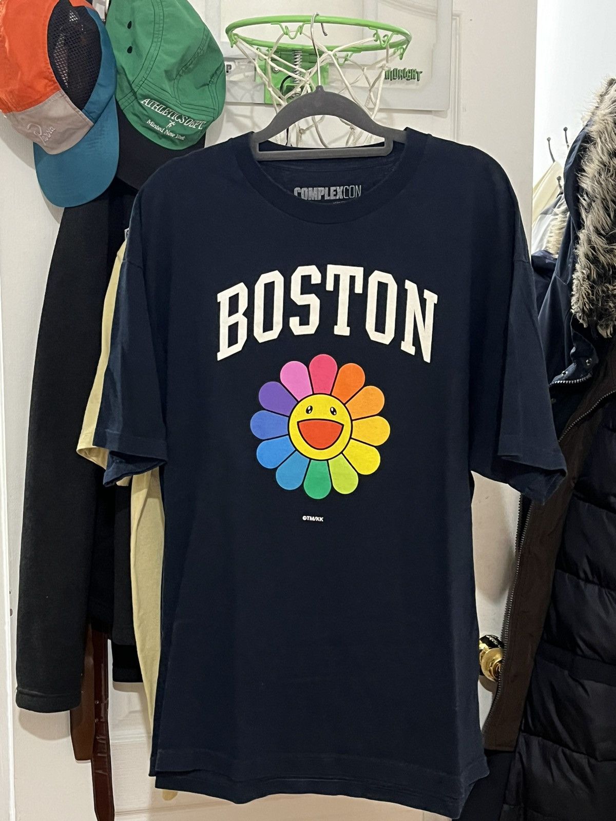 トップス ComplexCon BOSTON FLOWER T-shirt Takashi Murakami Flower T-Shirt White - FW17 - US