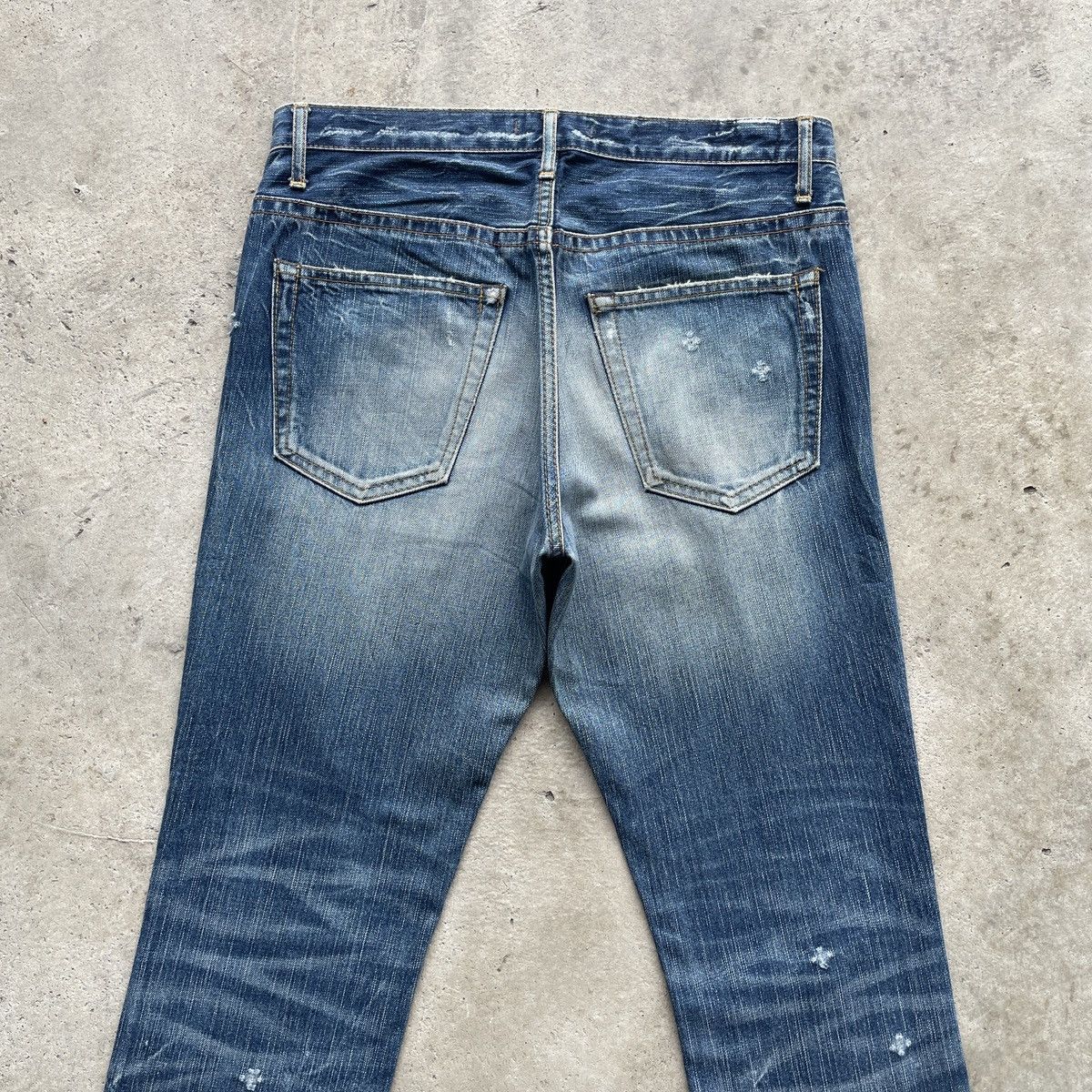 Japanese Brand × Jean × Vintage Vintage Japan Distressed Faded Jeans Denim Pants Rare Size US 31 - 11 Thumbnail