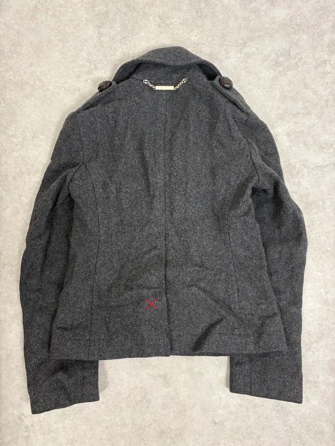 Dsquared2 AW2009 Dsquared2 Grey Wool Buttoned Officer Jacket Size M / US 6-8 / IT 42-44 - 7 Thumbnail