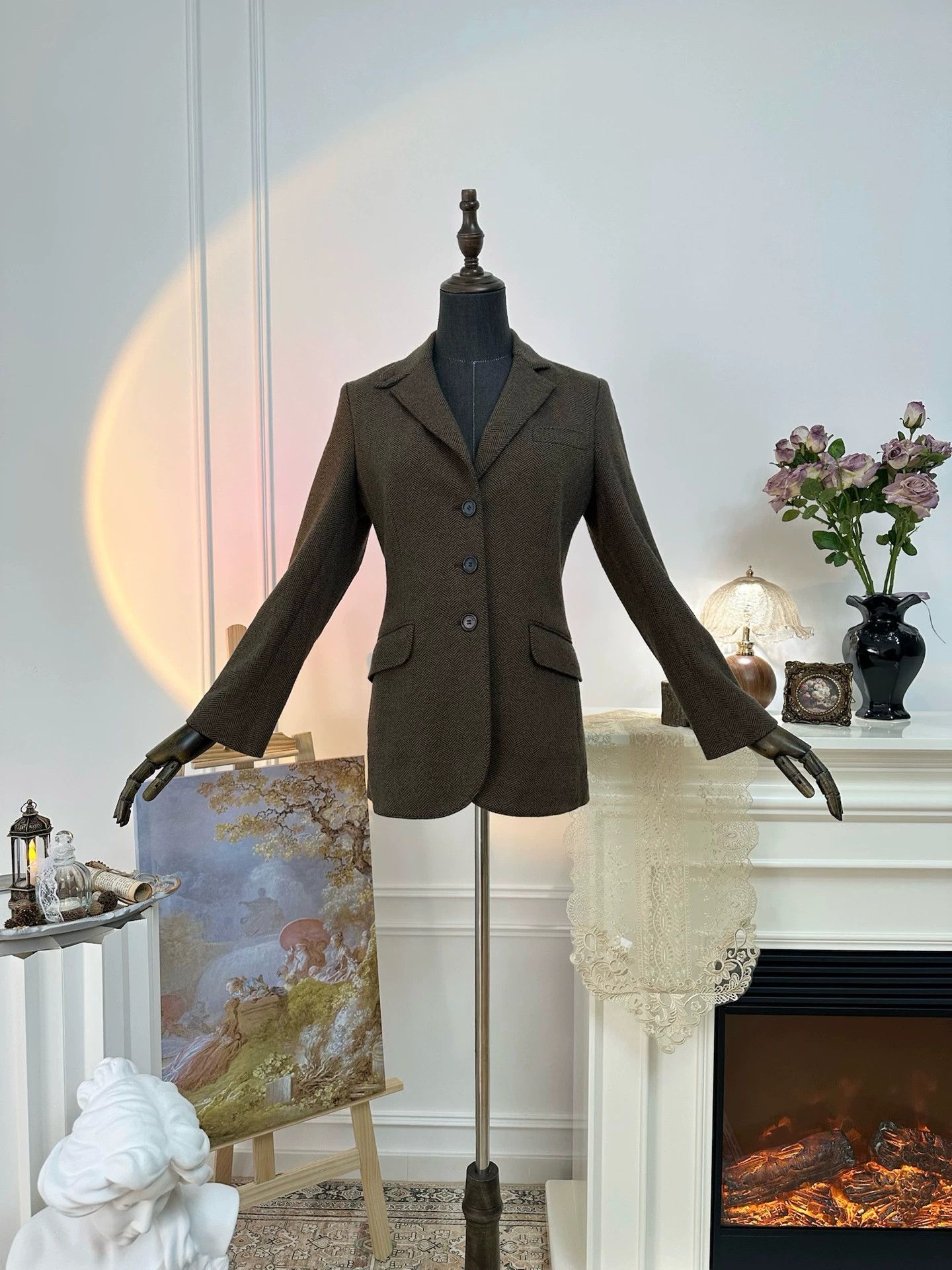 Loro Piana Loro Piana casual cashmere safari blazer brown S Size S / US 4 / IT 40 - 2 Thumbnail