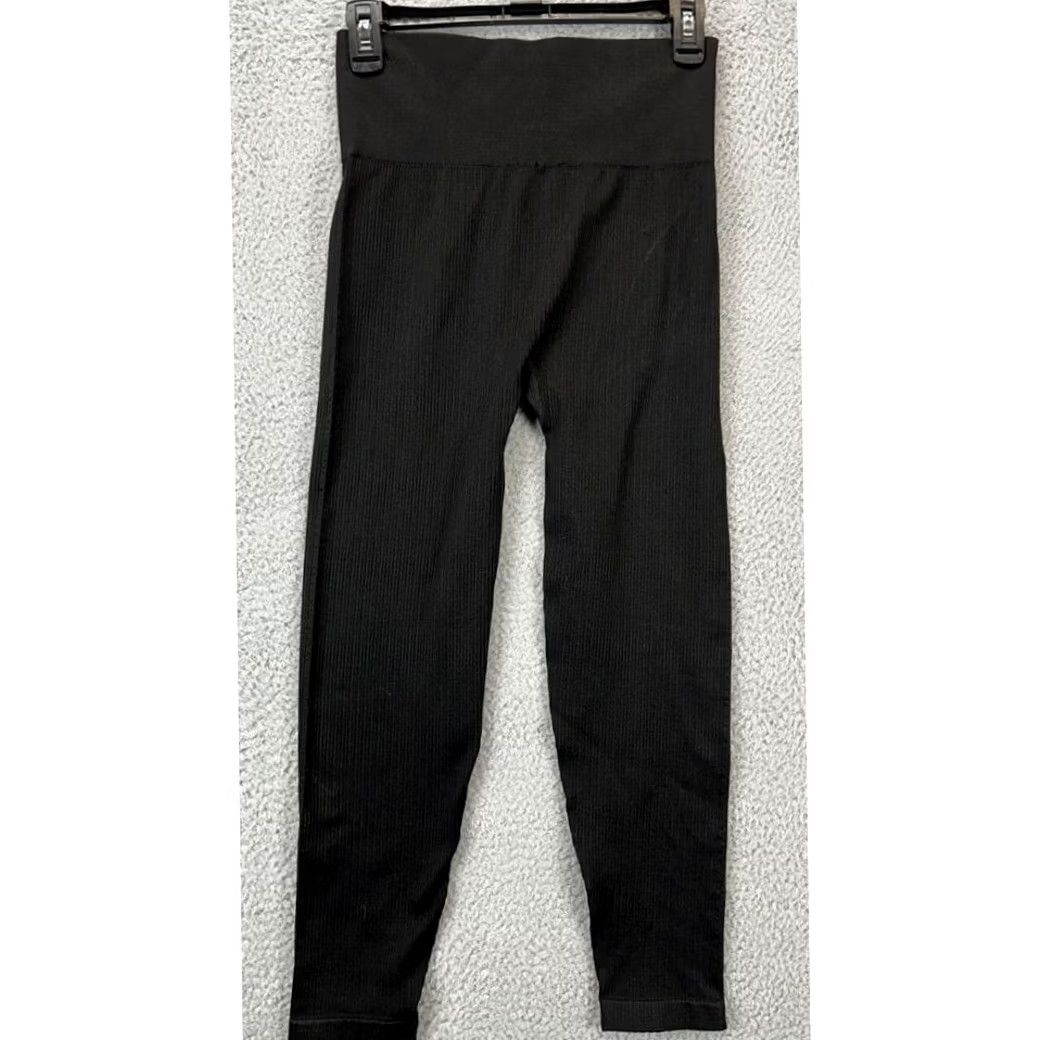 Victoria's Secret Victoria's Secret Leggings Cropped Pants Black High Rise Yoga Womens Large Size 36" / US 14 / IT 50 - 2 Thumbnail