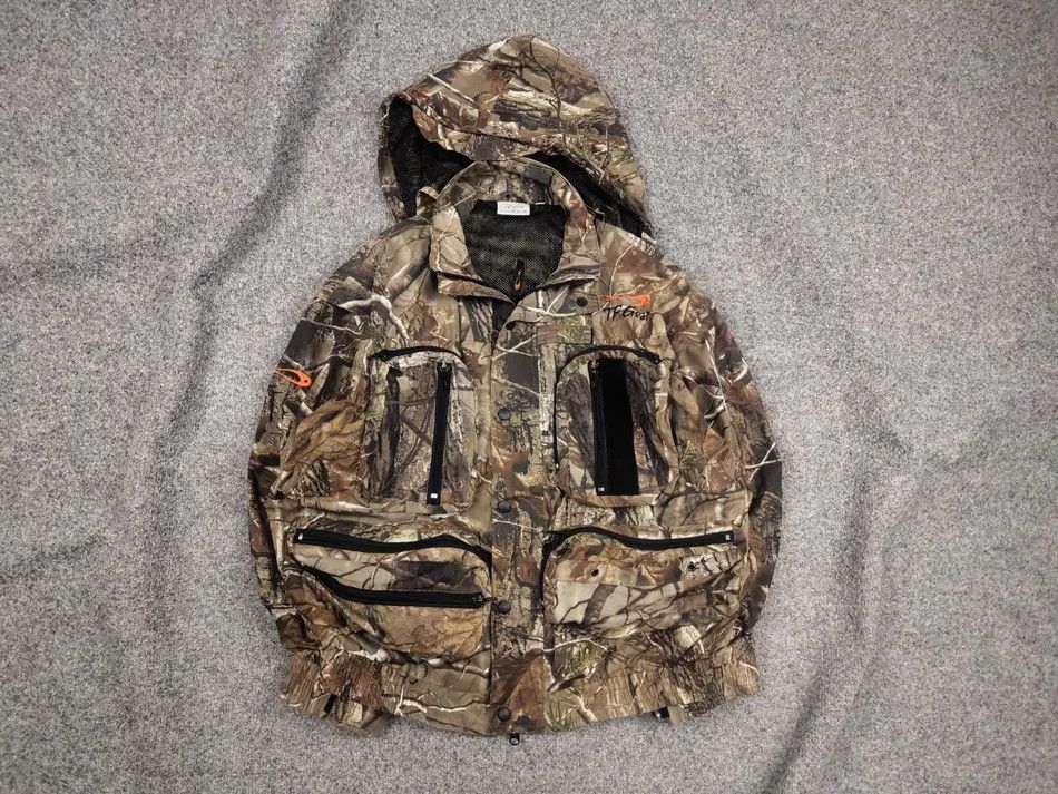 Vintage Realtree Cargo Pocket Zip Military Y2k Style Jacket