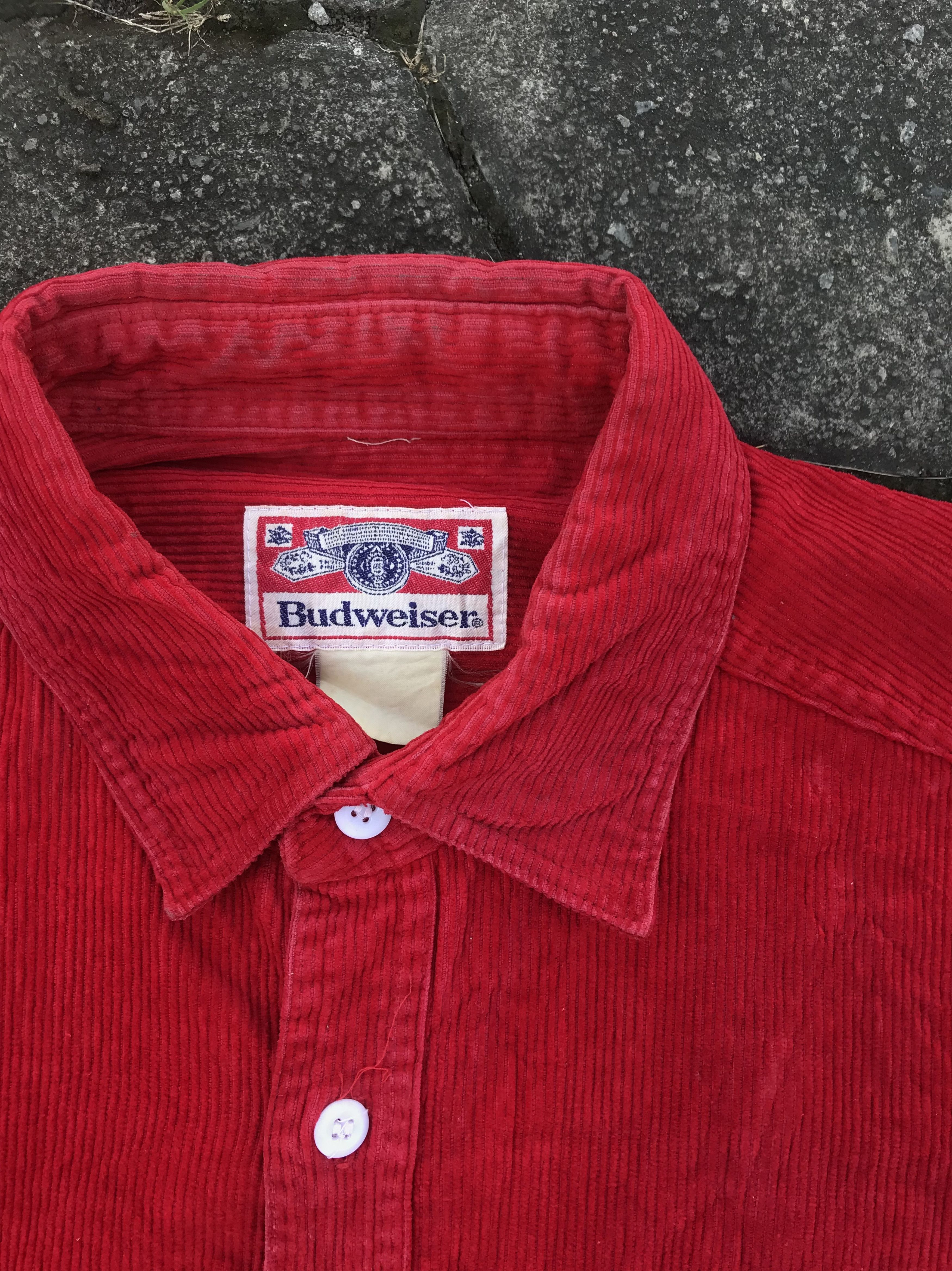 Budweiser × Vintage Vintage 90’s budweiser corduroy western shirt Size US XL / EU 56 / 4 - 3 Thumbnail