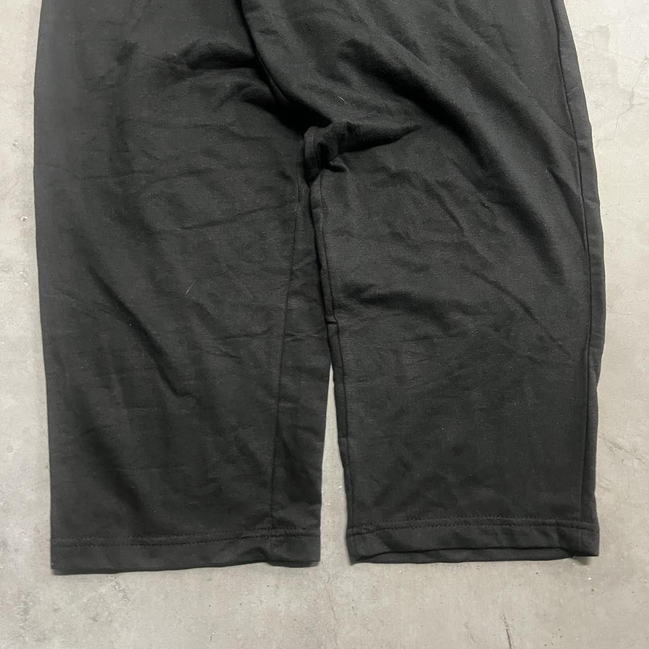 Japanese Brand × Vintage Vintage Y2K Baggy Black Loungewear Sweatpants! Size US 36 / EU 52 - 5 Thumbnail