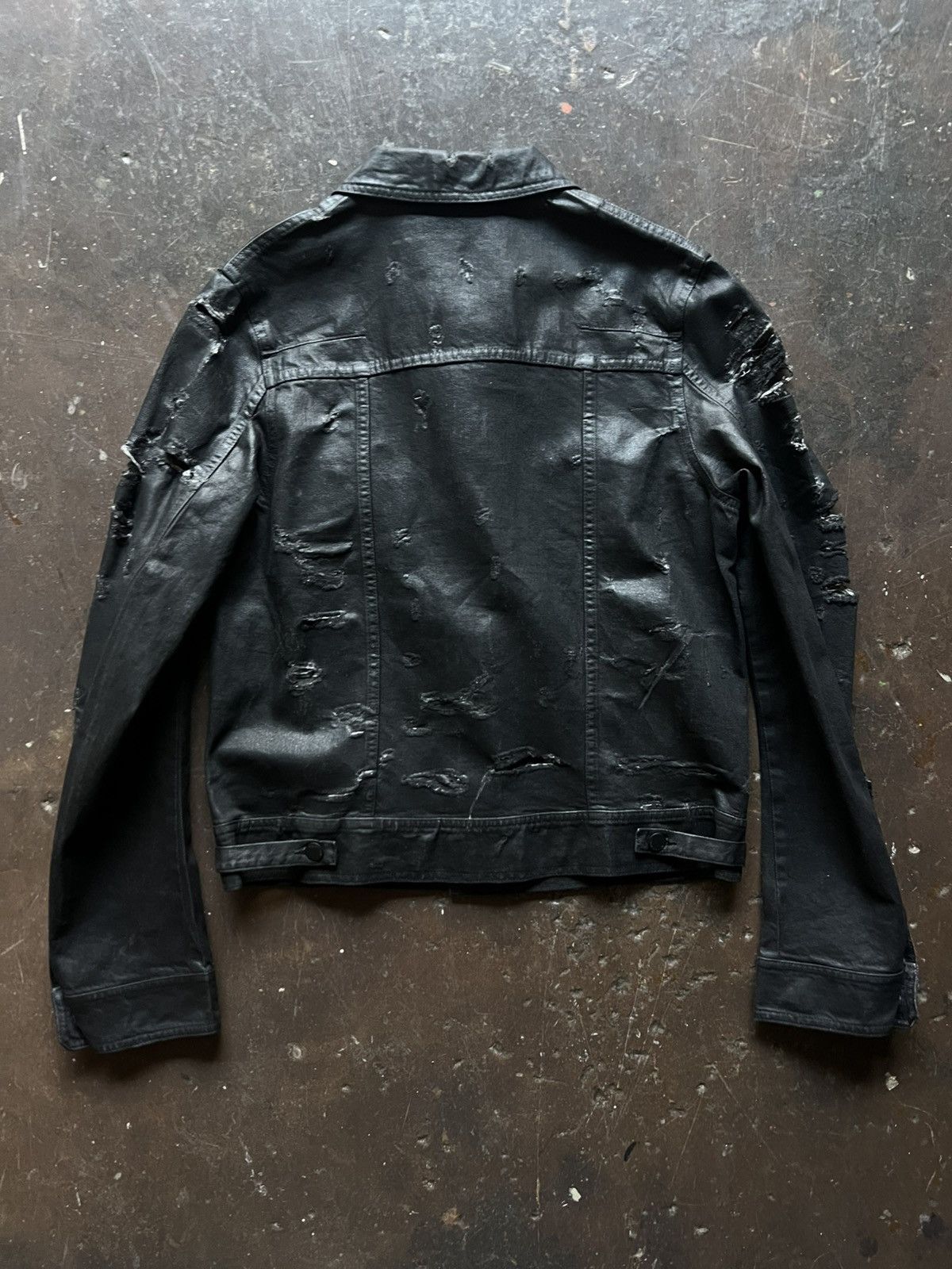 Dior Dior Homme Strip SS04 Waxed Jacket Size US L / EU 52-54 / 3 - 5 Thumbnail