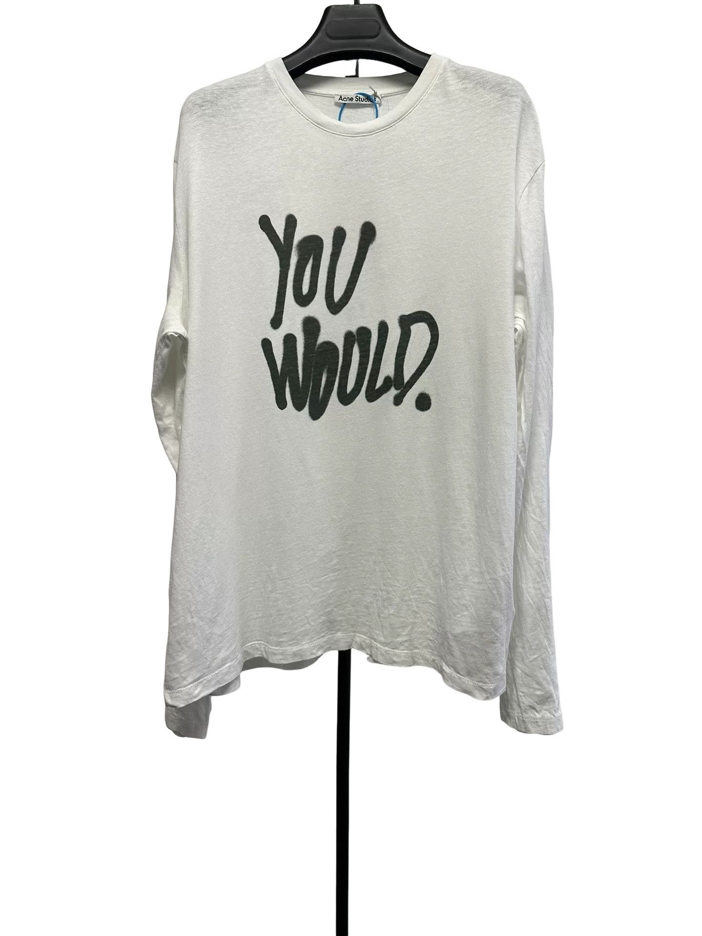 Acne Studios Acne Studios You Would Graffiti Long Sleeve T-Shirt Size S Size US S / EU 44-46 / 1 - 1 Thumbnail