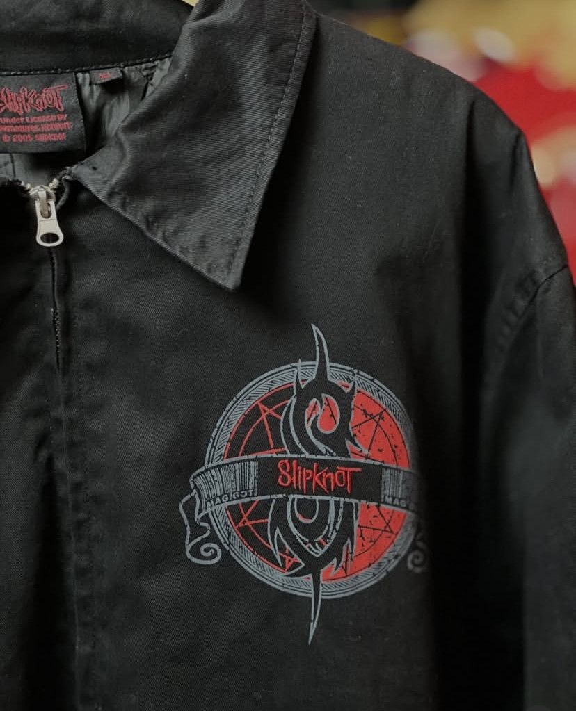 Slipknot Vintage 2005 Slipknot Distressed Work Jacket Size US XL / EU 56 / 4 - 3 Thumbnail