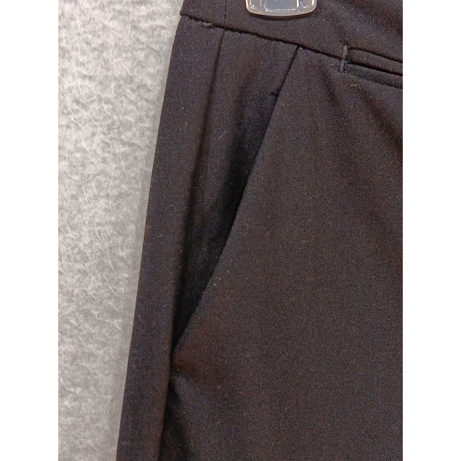 Talbots Talbots Petites Heritage Trousers Pants 6P Black Mid Rise Front Zipper Knit Stretch Straight Dress Pants Womens Size 28" / US 6 / IT 42 - 5 Thumbnail