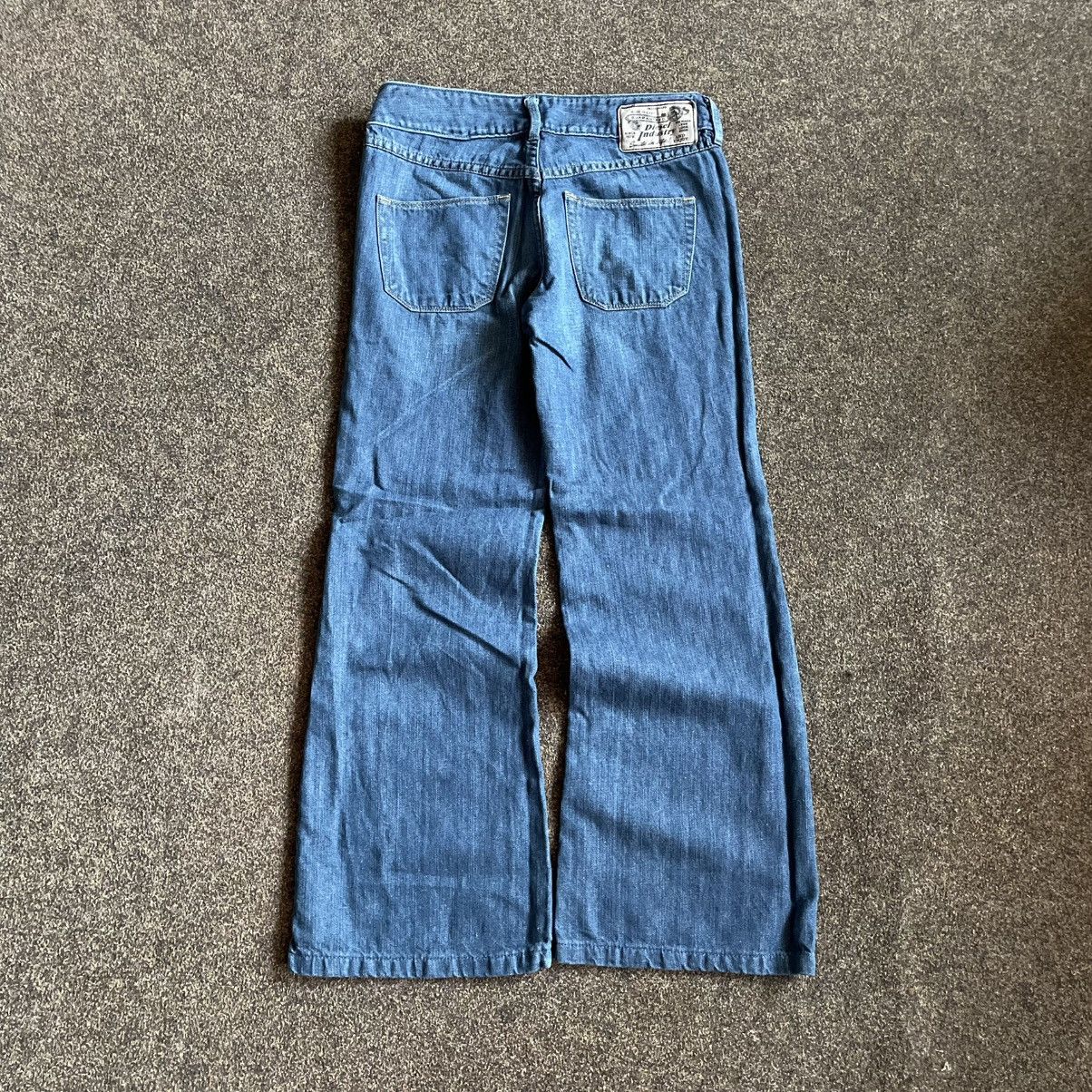 Vintage Vintage 90s Y2K Baggy Wide Leg Jeans Light Wash Grunge 26 Size 26" / US 2 / IT 38 - 5 Thumbnail