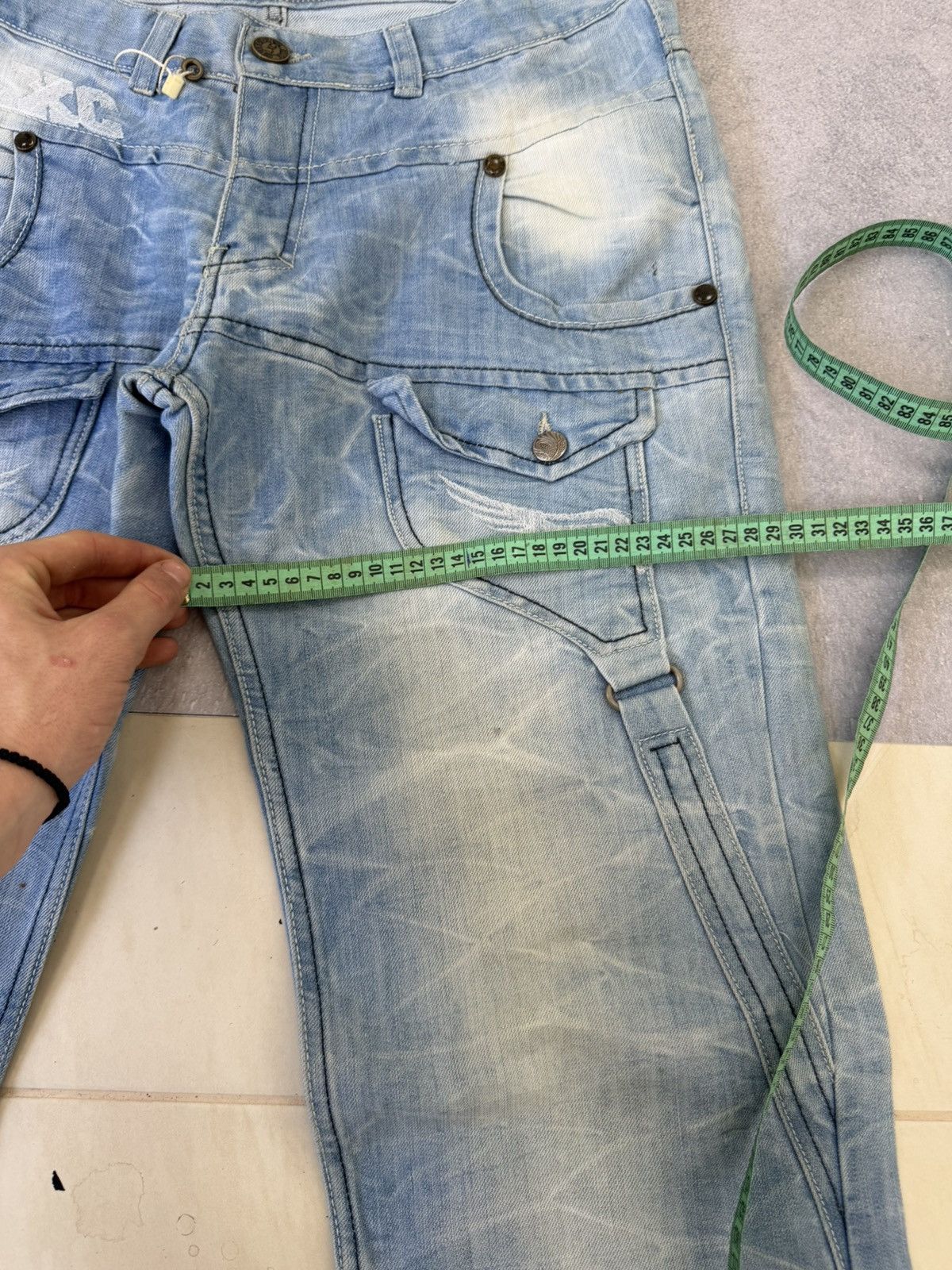Hedi Slimane 00s Diesel Hedi Slimane Dior Style Washed Denim Jeans Size US 30 / EU 46 - 11 Thumbnail