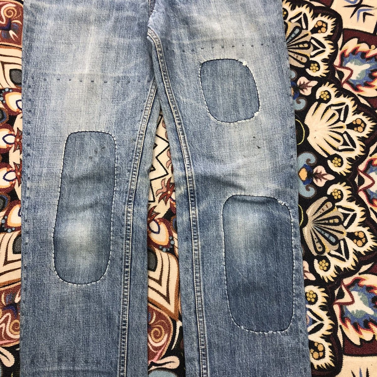 Issey Miyake By Issey Miyake!! Tsumori Chisato Patchwork Denim Pants Size 30" / US 8 / IT 44 - 7 Thumbnail
