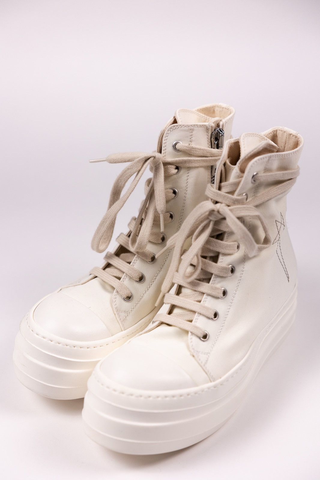 Rick Owens × Rick Owens Drkshdw Rick Owens DRKSHDW Platform High Top Sneakers Size US 5.5 / IT 35.5 - 6 Thumbnail