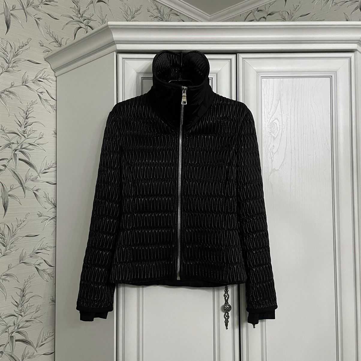 Prada 2008 Lookbook Prada Vampire Nylon Quilted Light Jacket Size XS / US 0-2 / IT 36-38 - 2 Thumbnail