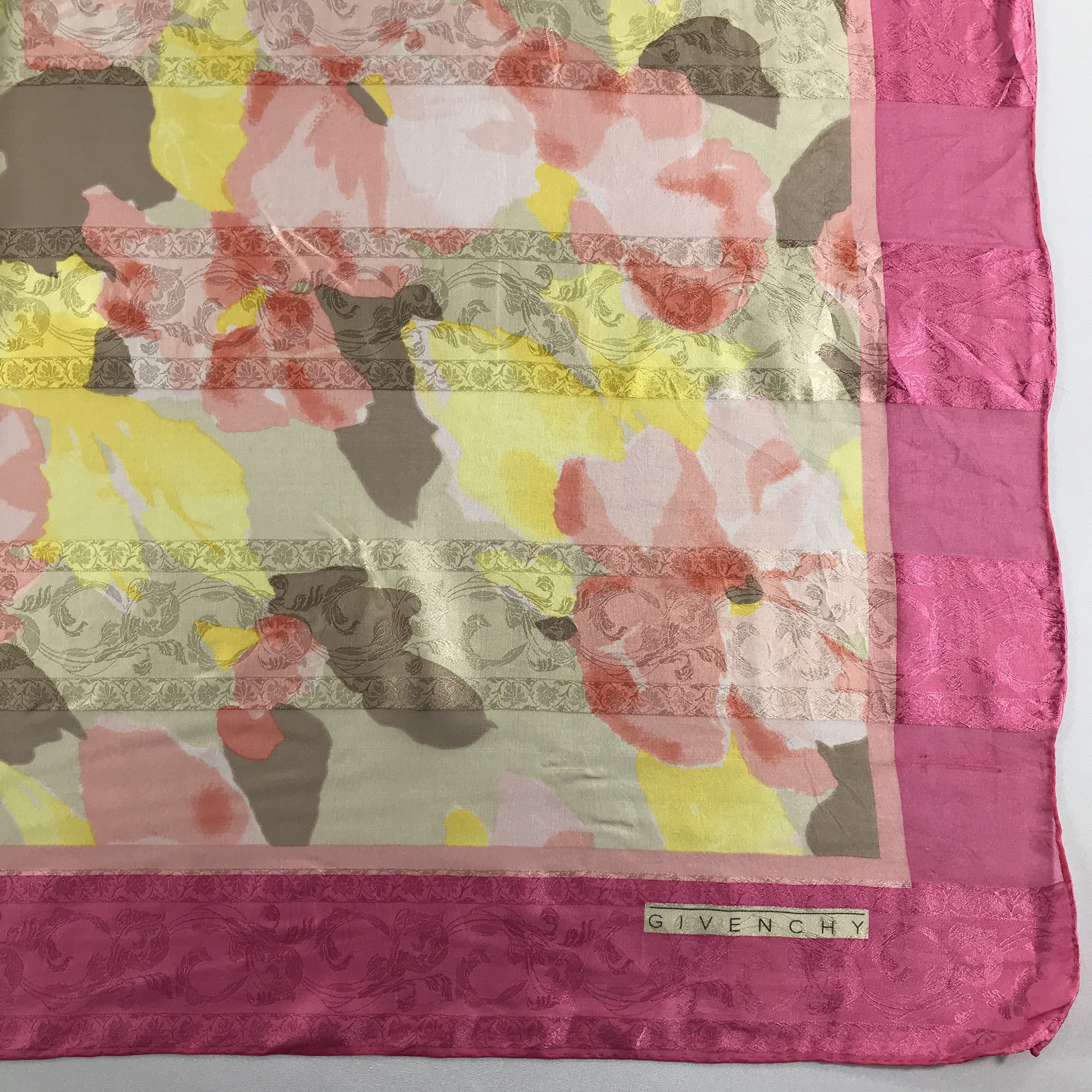 Vintage Vintage Givenchy Silk Scarf Size ONE SIZE - 4 Thumbnail