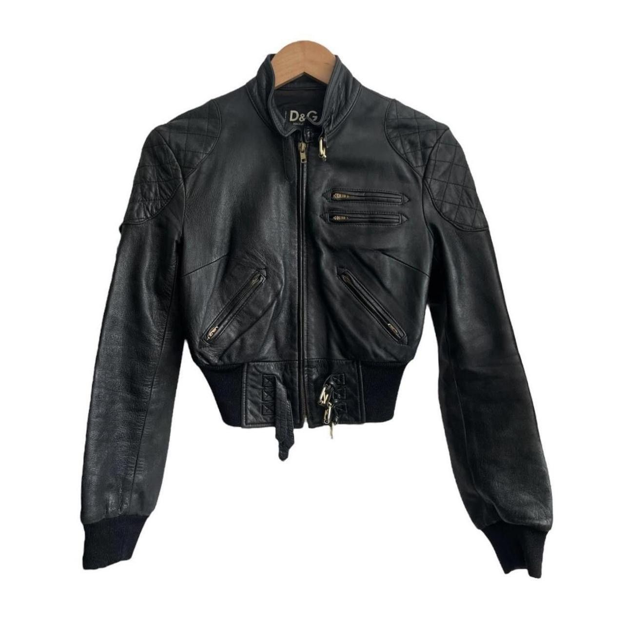Dolce & Gabbana Dolce & gabbana cropped leather jacket Size US XS / EU 42 / 0 - 1 Thumbnail