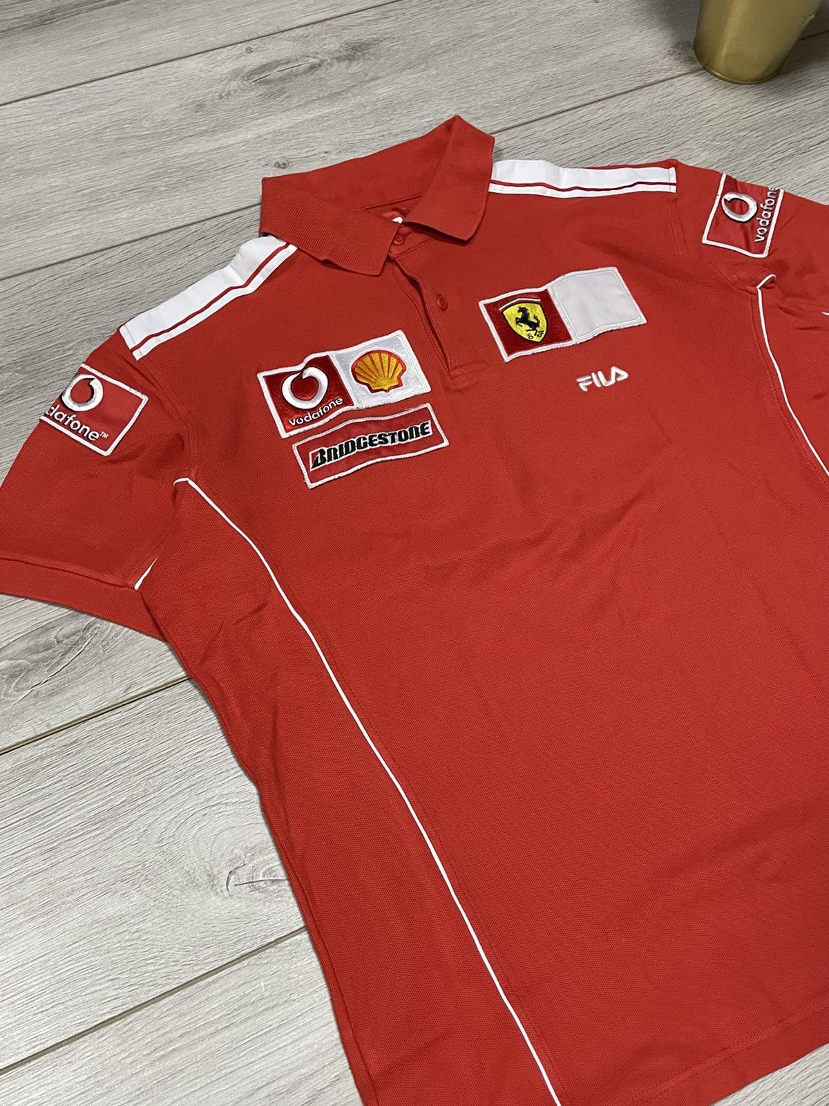 Fila Fila Ferrari vodafone shell polo Size US XL / EU 56 / 4 - 2 Thumbnail