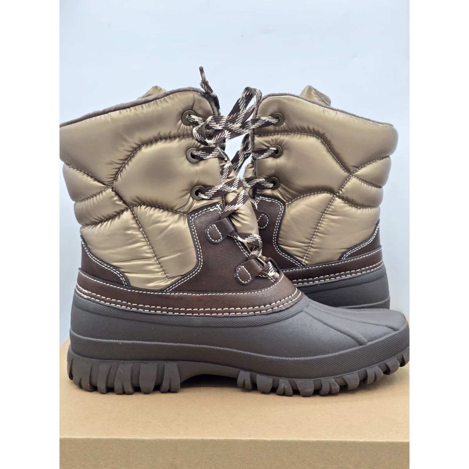 Vintage JBU by Jambu Canyon Waterproof Boots Womens Bronze Dark Brown Sz 10 M Winter Casual Walking Size US 10 / IT 40 - 5 Thumbnail