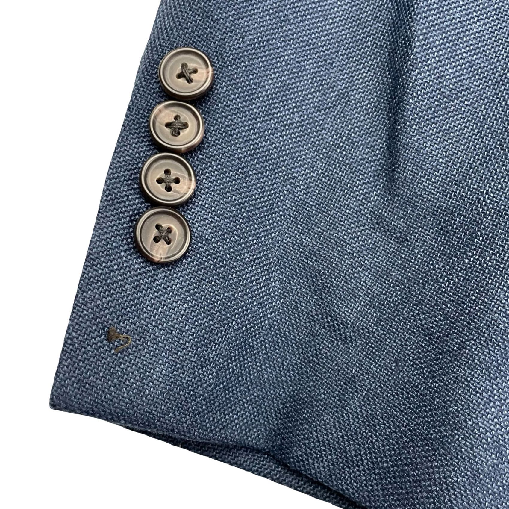Ralph Lauren Ralph Lauren LRL Men’s Navy Blue Linen Blend Blazer 46L Two-Button Size 46R - 4 Thumbnail
