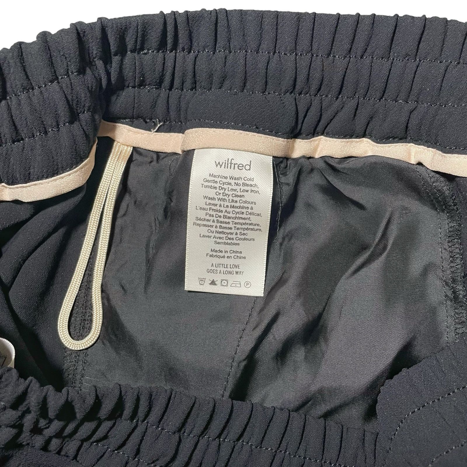 Aritzia Aritzia Wilfred Buffon Pant Drawstring Joggers Black Small Size 30" / US 8 / IT 44 - 4 Thumbnail