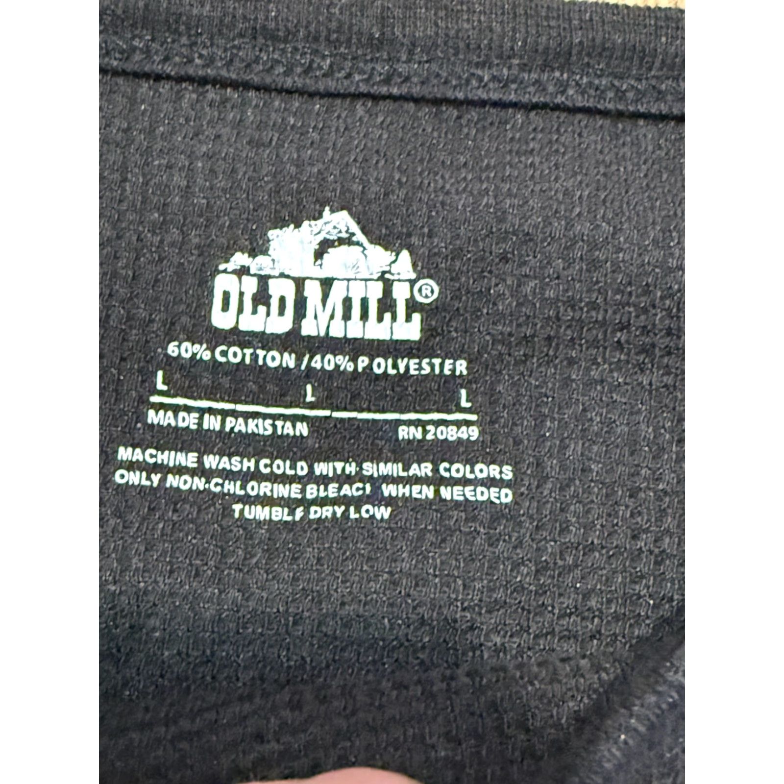 MILLY Old Mill Shirt Men L Black Crewneck Long Sleeve Shirt Size US L / EU 52-54 / 3 - 5 Thumbnail