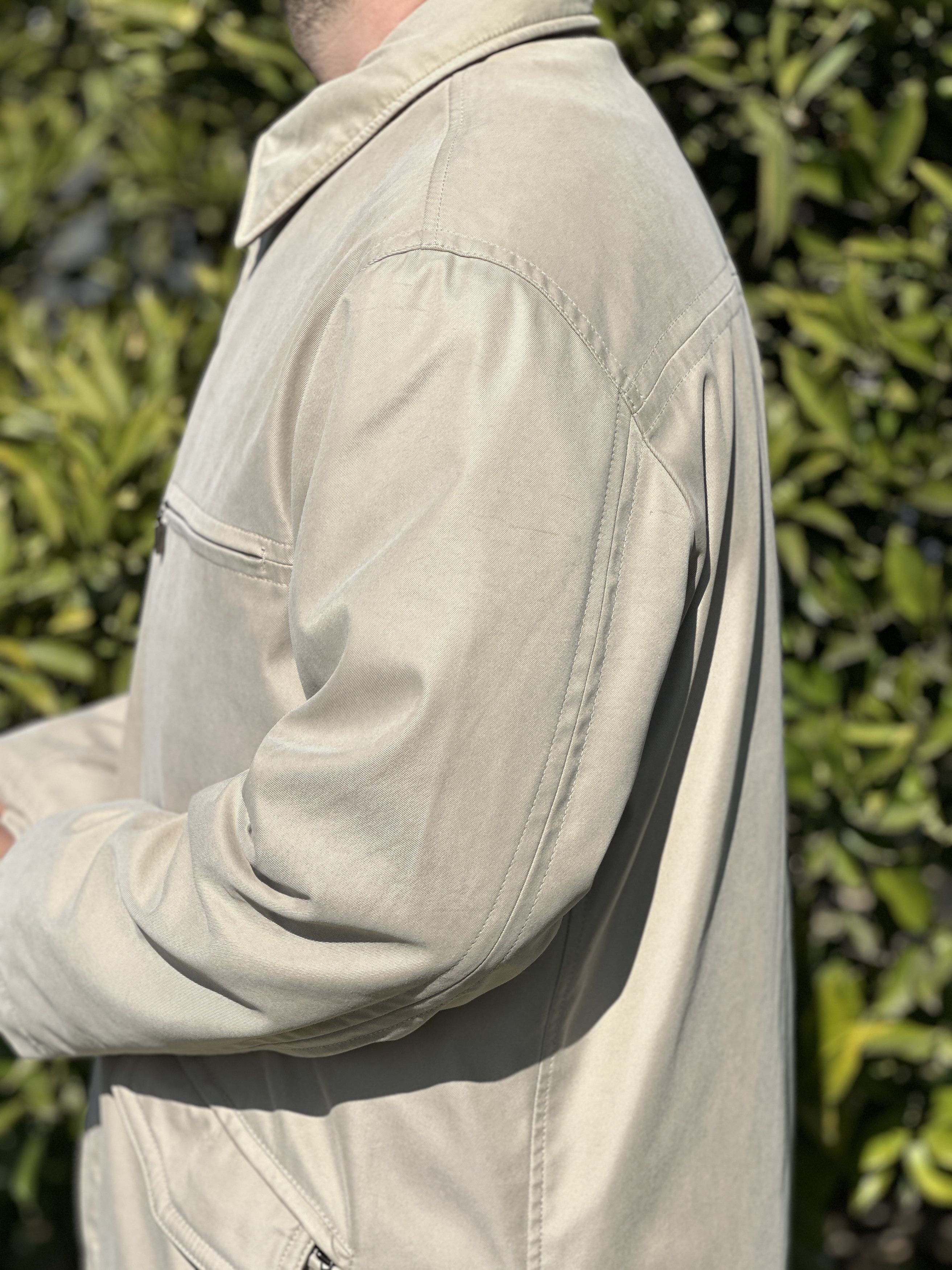 Canali Canali Wind Rain Protection Leather Trench Coat Size 52 Size US L / EU 52-54 / 3 - 10 Thumbnail