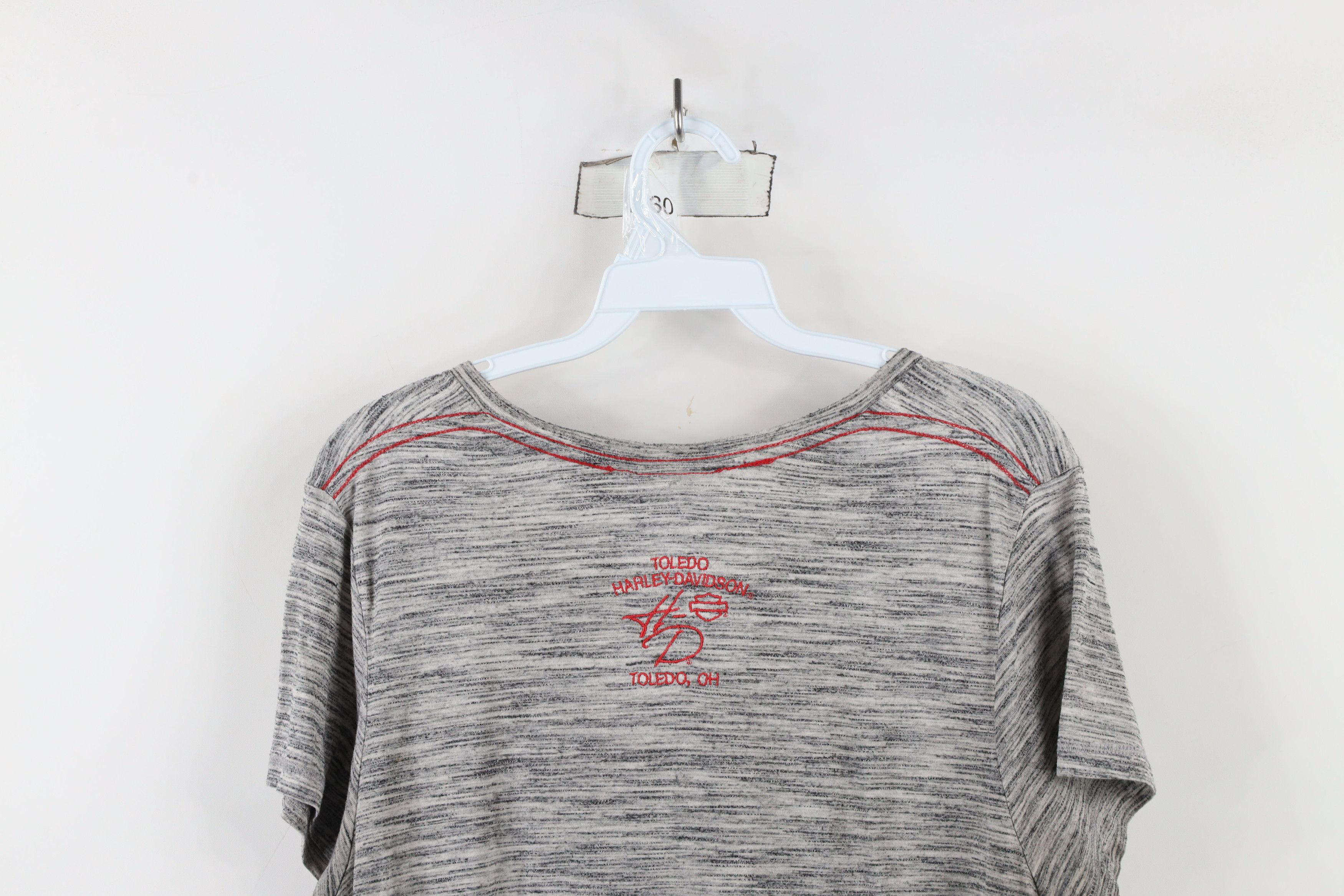 Harley Davidson × Vintage Vintage Y2K Harley Davidson Fire Flames Jersey Knit T-Shirt Size XL / US 12-14 / IT 48-50 - 13 Thumbnail