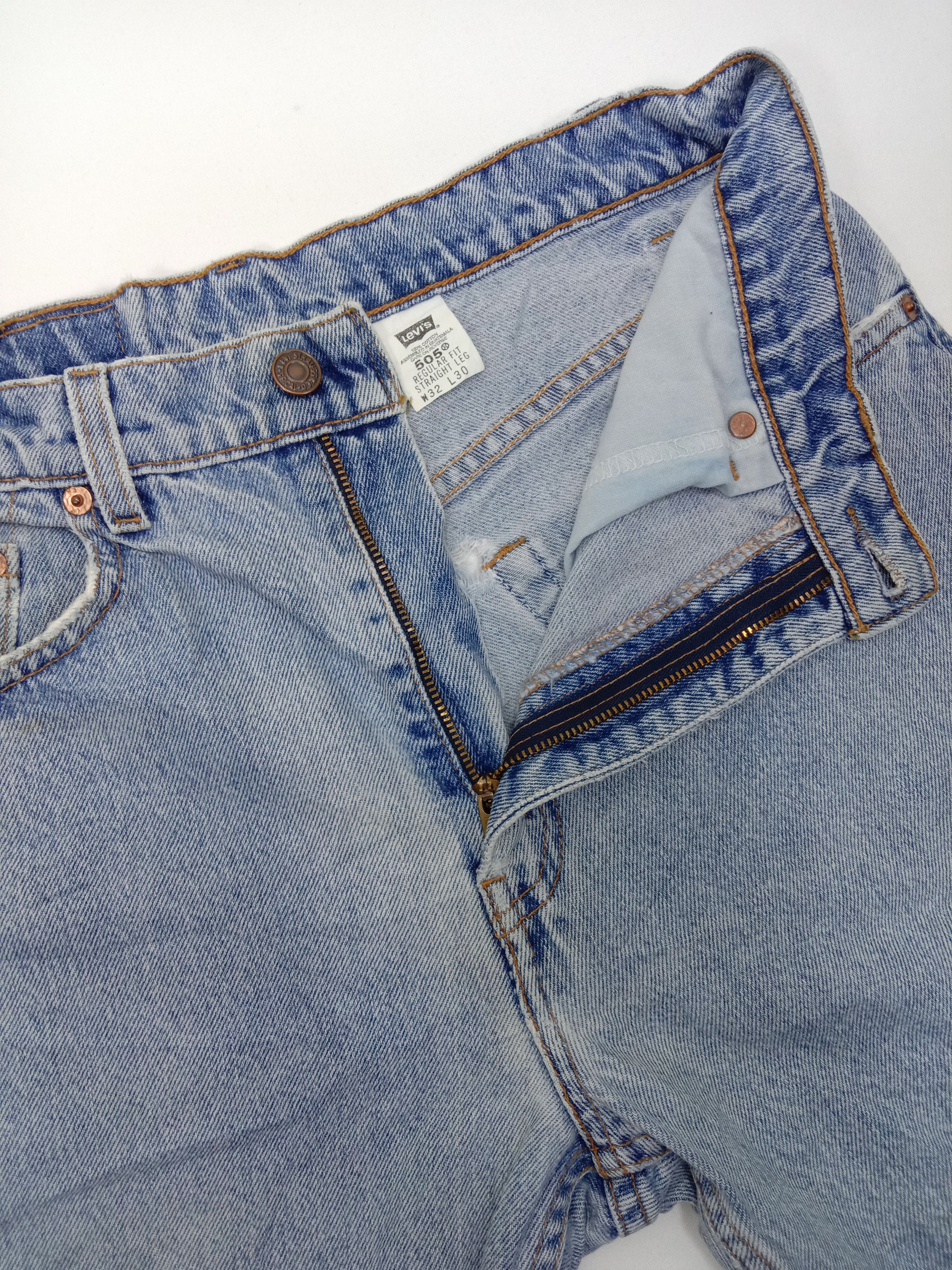 Levi's Vintage 90s Levi's 505 Jeans Regular Fit Straight Leg Denim Size US 30 / EU 46 - 9 Thumbnail