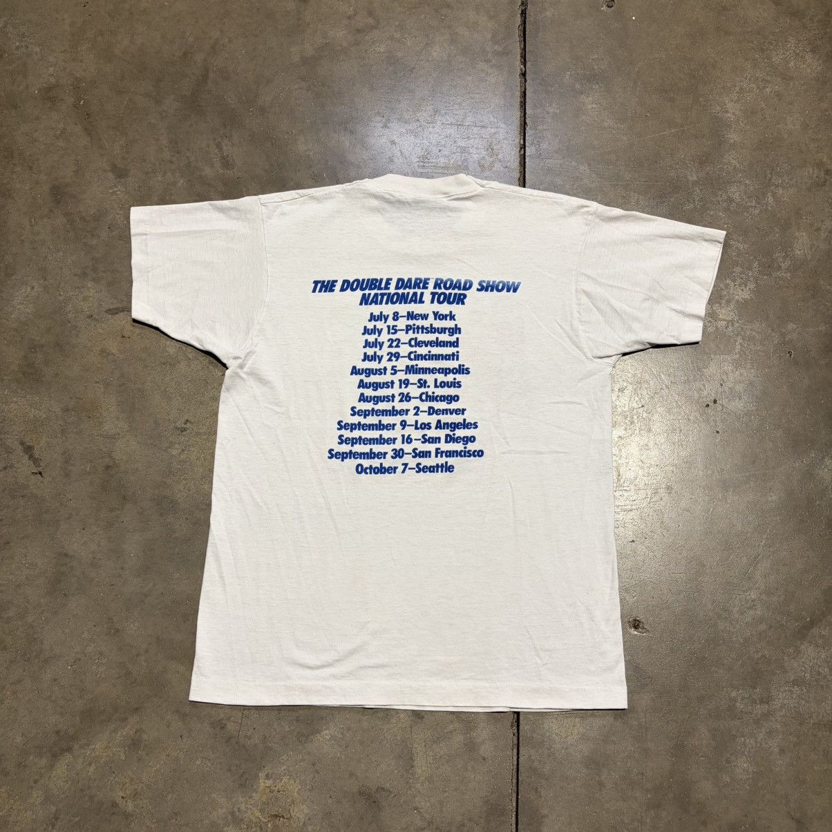 Nickelodeon Vintage Double Dare Nickelodeon Promo T Shirt Sunkist 80s Size US L / EU 52-54 / 3 - 7 Thumbnail