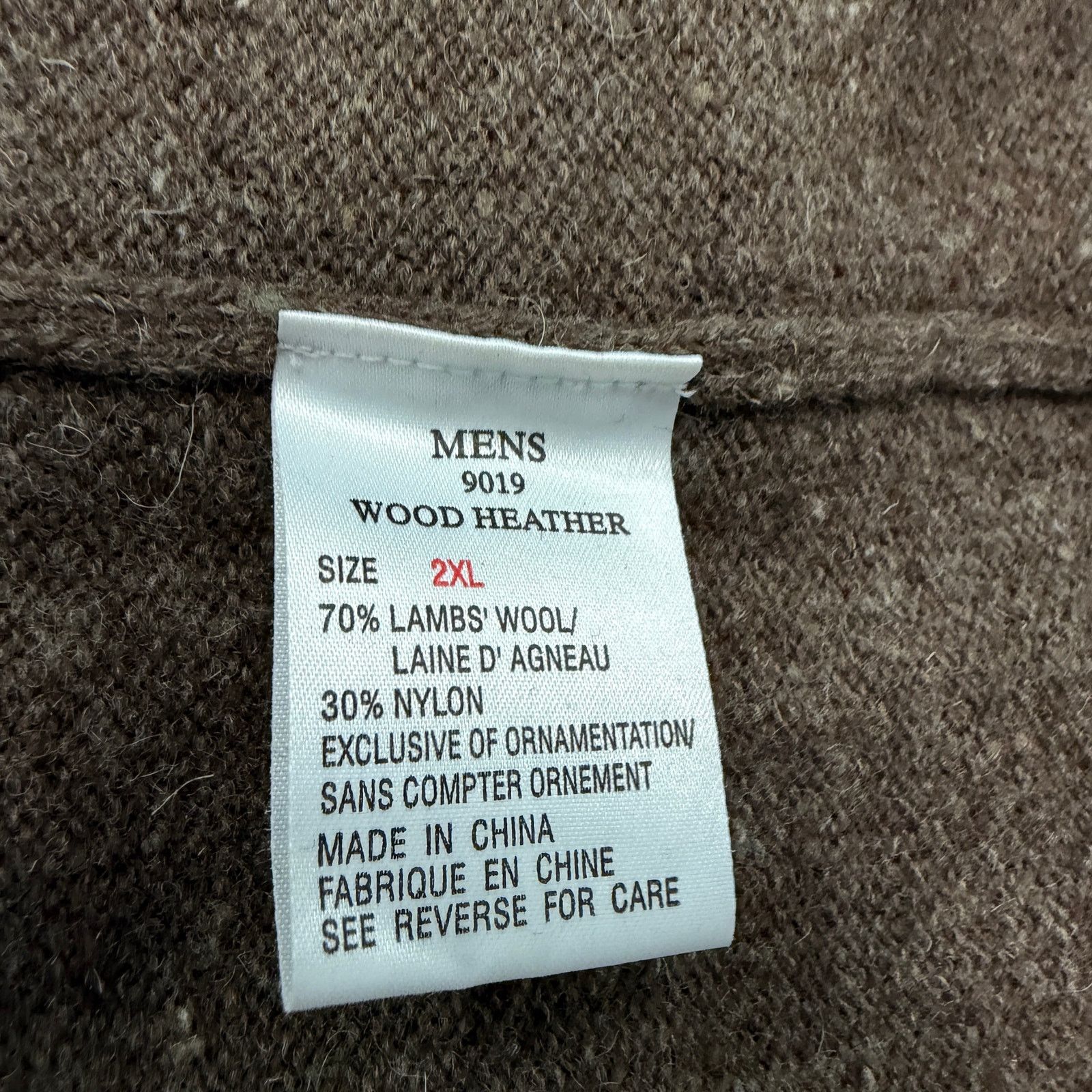 Vintage Woolrich Lambs Wool Sweater Mens 2XL Brown Wood Heather Size US XXL / EU 58 / 5 - 5 Thumbnail