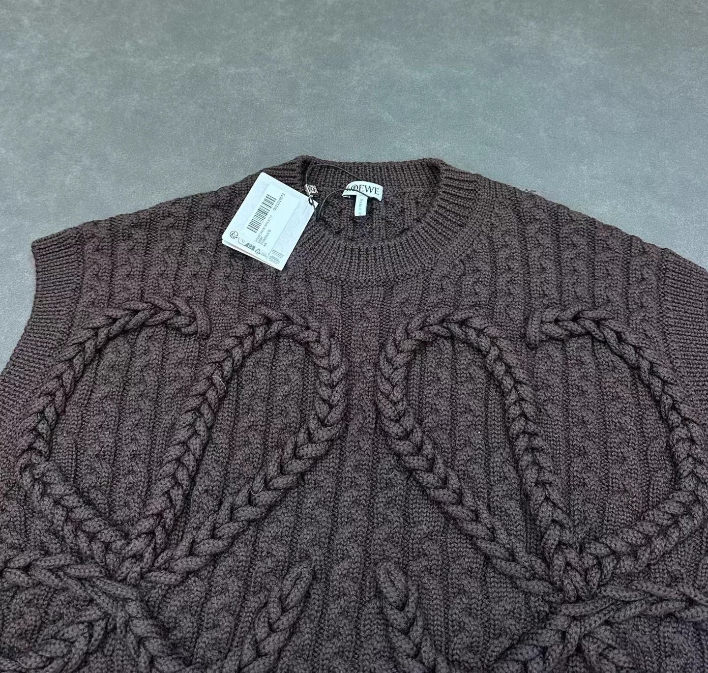 Loewe Loewe Anagram cable-knit wool vest XS new Size US XS / EU 42 / 0 - 3 Thumbnail