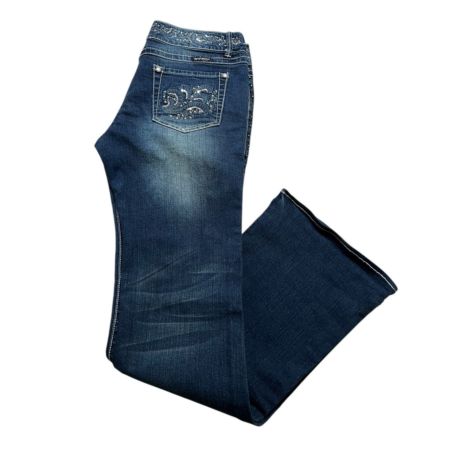 Other Y2K Trinity Ranch Women’s Jeans Sz 12 Dark Western 30x31 Size 34" / US 12 / IT 48 - 15 Thumbnail