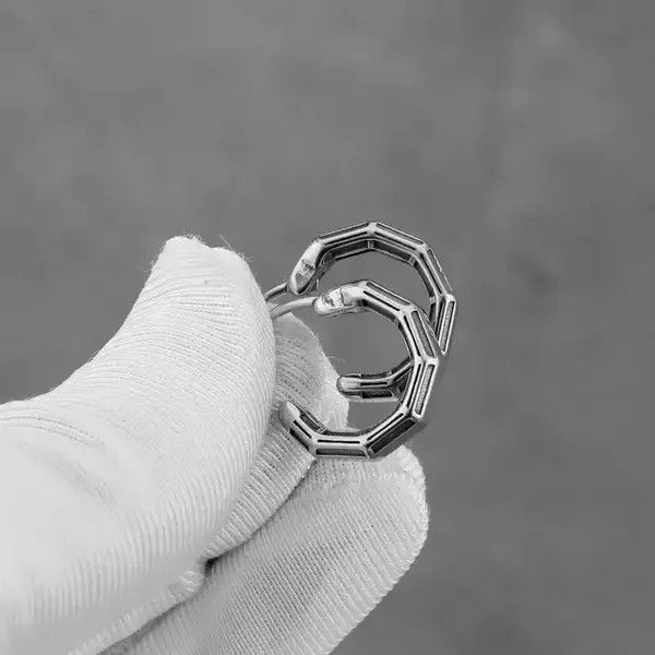 Jewelry Bamboo Hoop Earring Size ONE SIZE - 4 Thumbnail