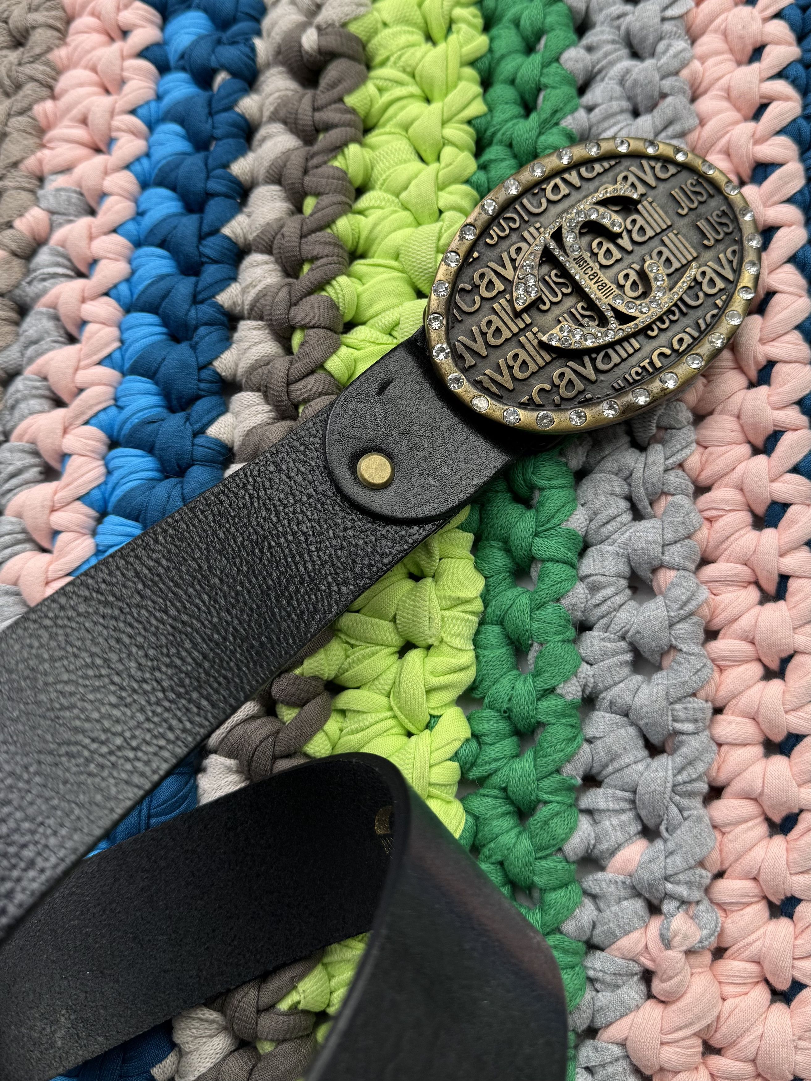 Just Cavalli Just Cavalli Vintage Leather Belt (V17)(D10) Size ONE SIZE - 2 Thumbnail