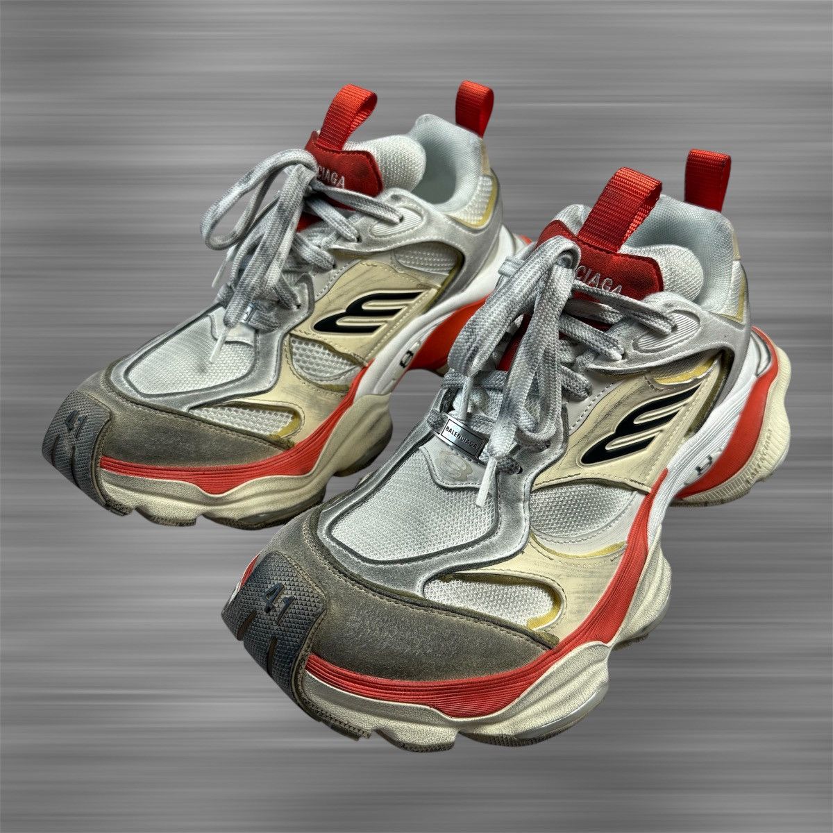 Balenciaga Balenciaga Cargo Distressed ‘Red/White’ Shoes Size US 9.5 / EU 42-43 - 1 Thumbnail